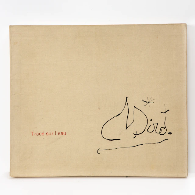 JOAN MIRÓ. Tracé sur l'eau. Suite d'aquarelles. Paris, Maeght, 1963.