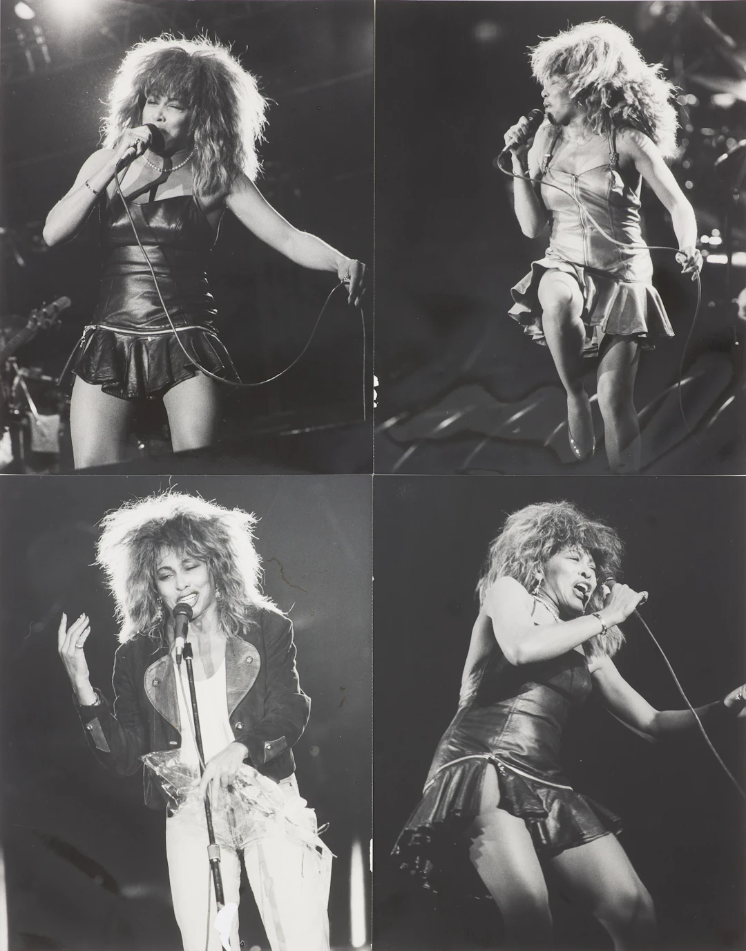 TINA TURNER. 4 st, fotografier, omärkta.