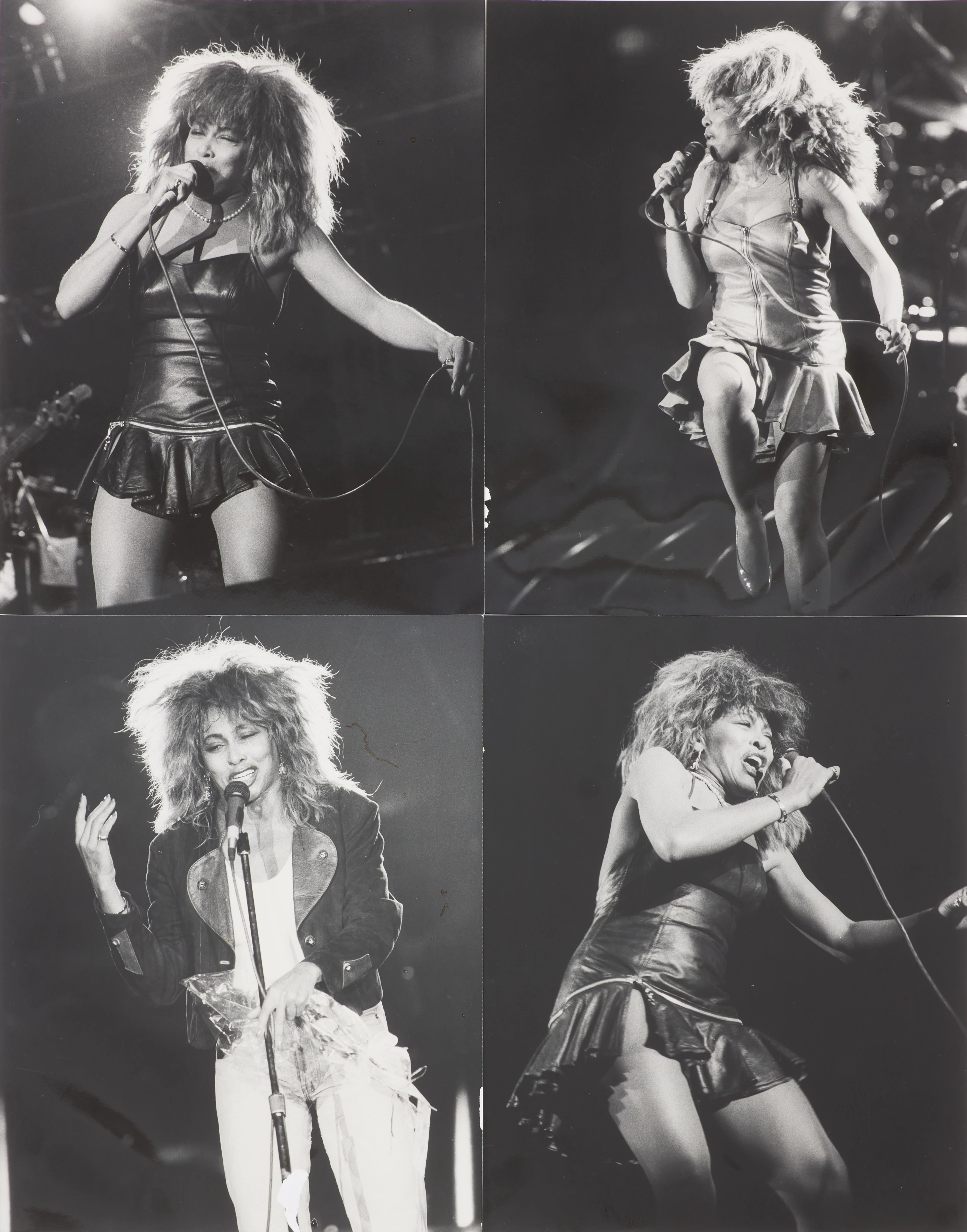 TINA TURNER. 4 st, fotografier, omärkta.