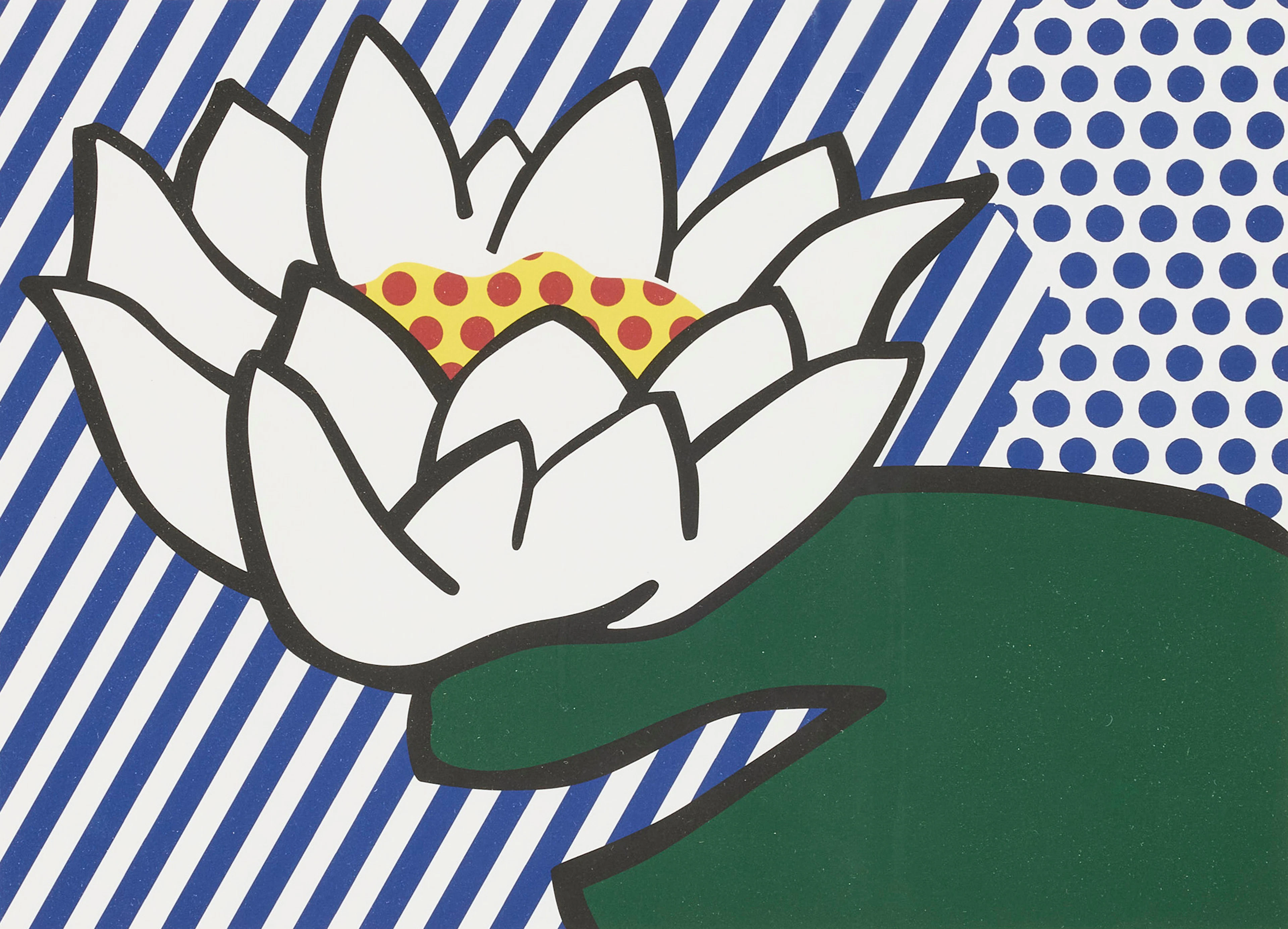 ROY LICHTENSTEIN. "Water Lily".