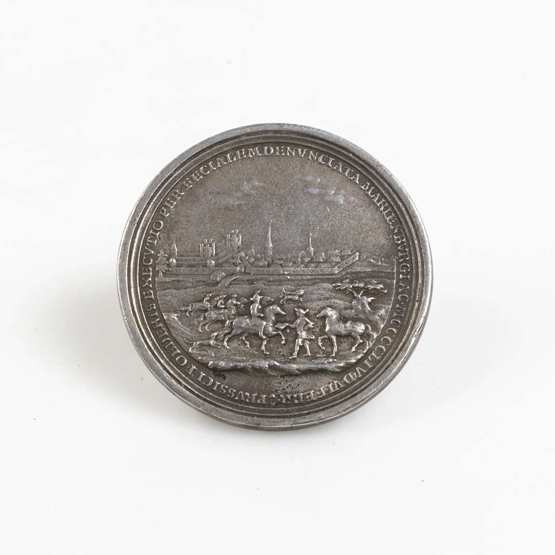 MINNESMEDALJ, August III, medalj präglad i silver, Preussen och Toruns