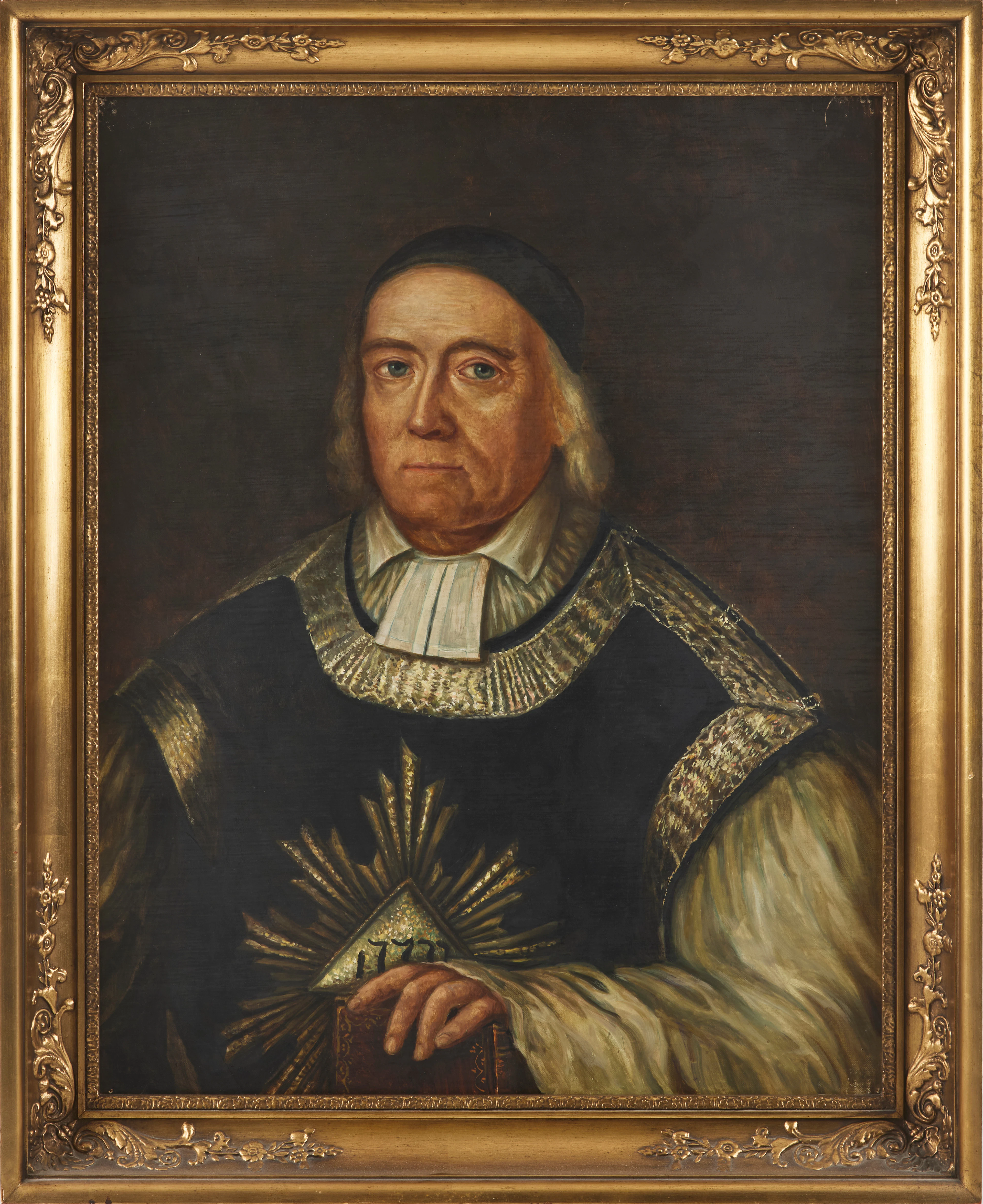 IDA SOFIA ANNELL, ( 1865 - ). Parporträtt, olja på duk, 1920, á tergo