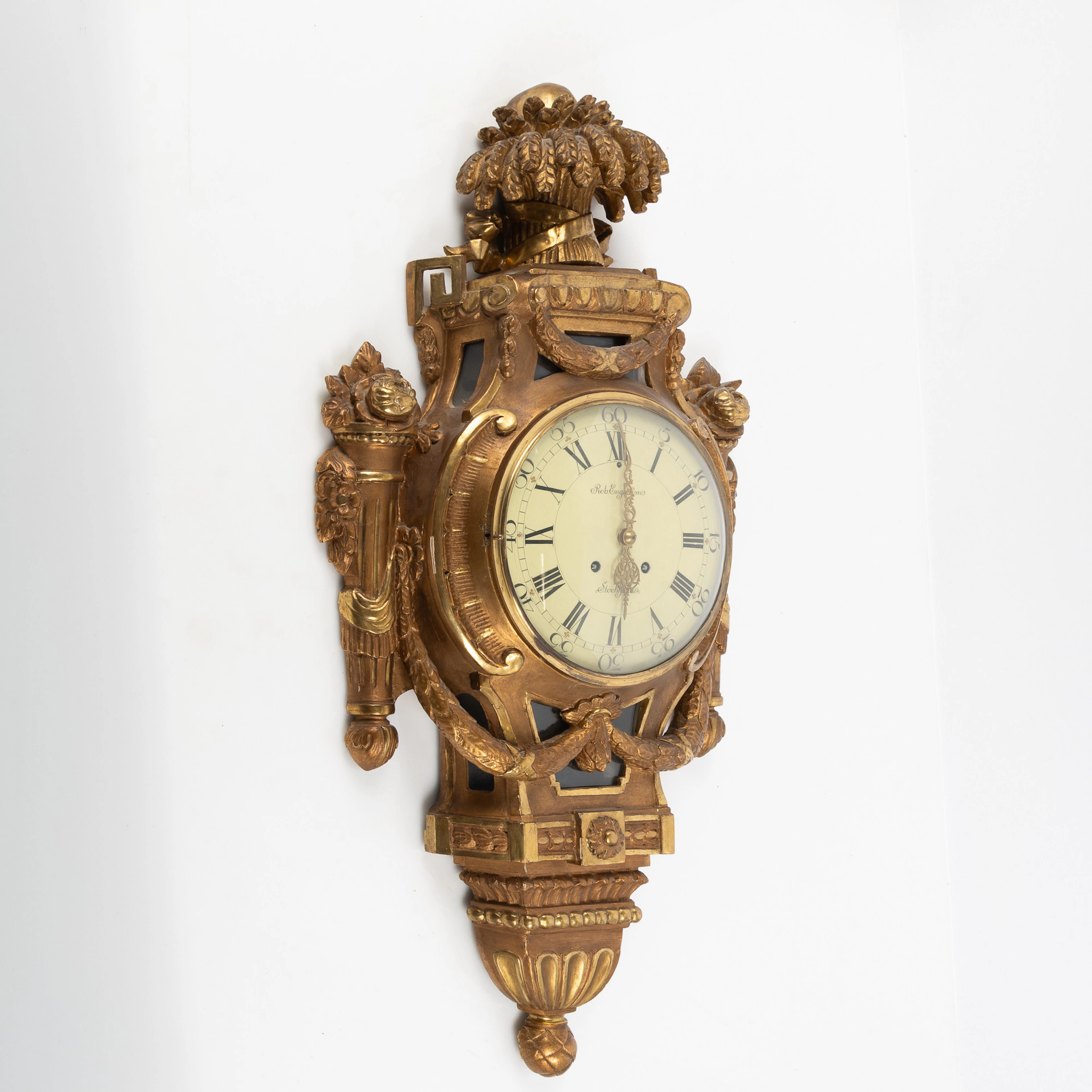 VÄGGPENDYL, Robert Engström, Stockholm, gustaviansk stil, 1900-talets