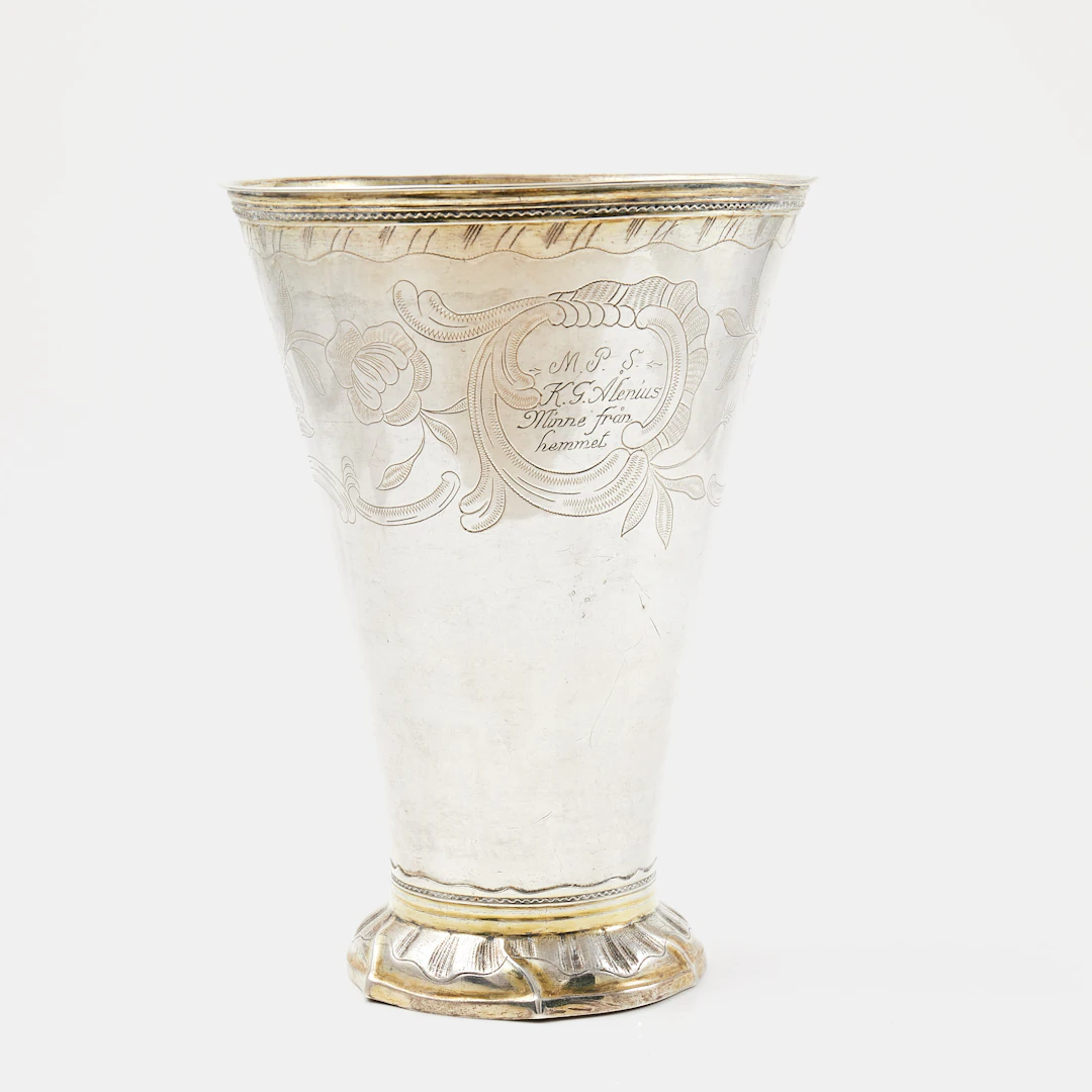 OLOF YTTRÆUS (verksam 1773-1810). Vas, silver, Uppsala, 1779.