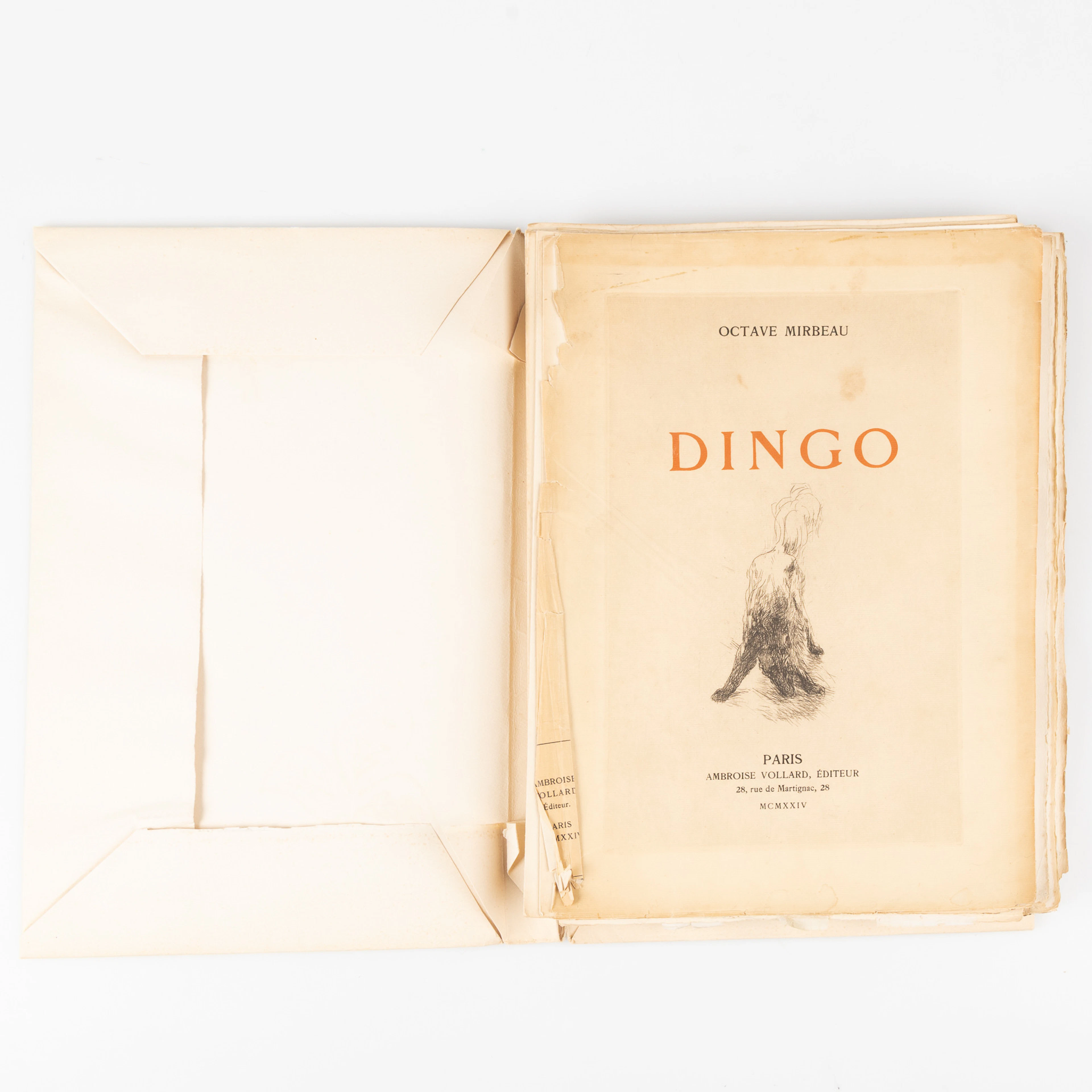 PIERRE BONNARD. Octave Mirbeau, "Dingo" (1924), med etsningar av Pierre