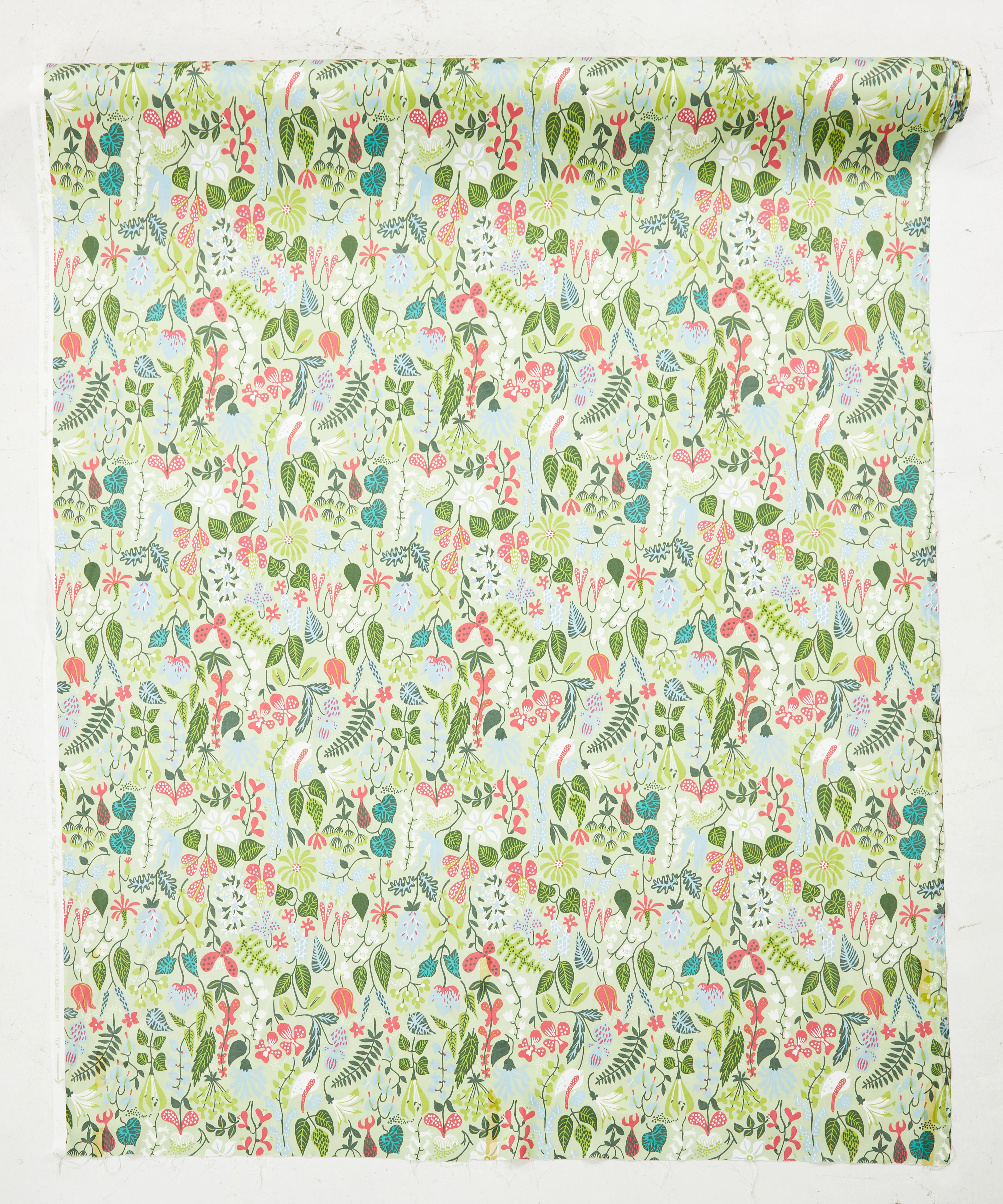 STIG LINDBERG. Textil, Ljungbergs Textiltryck Floda, Herbarium Design