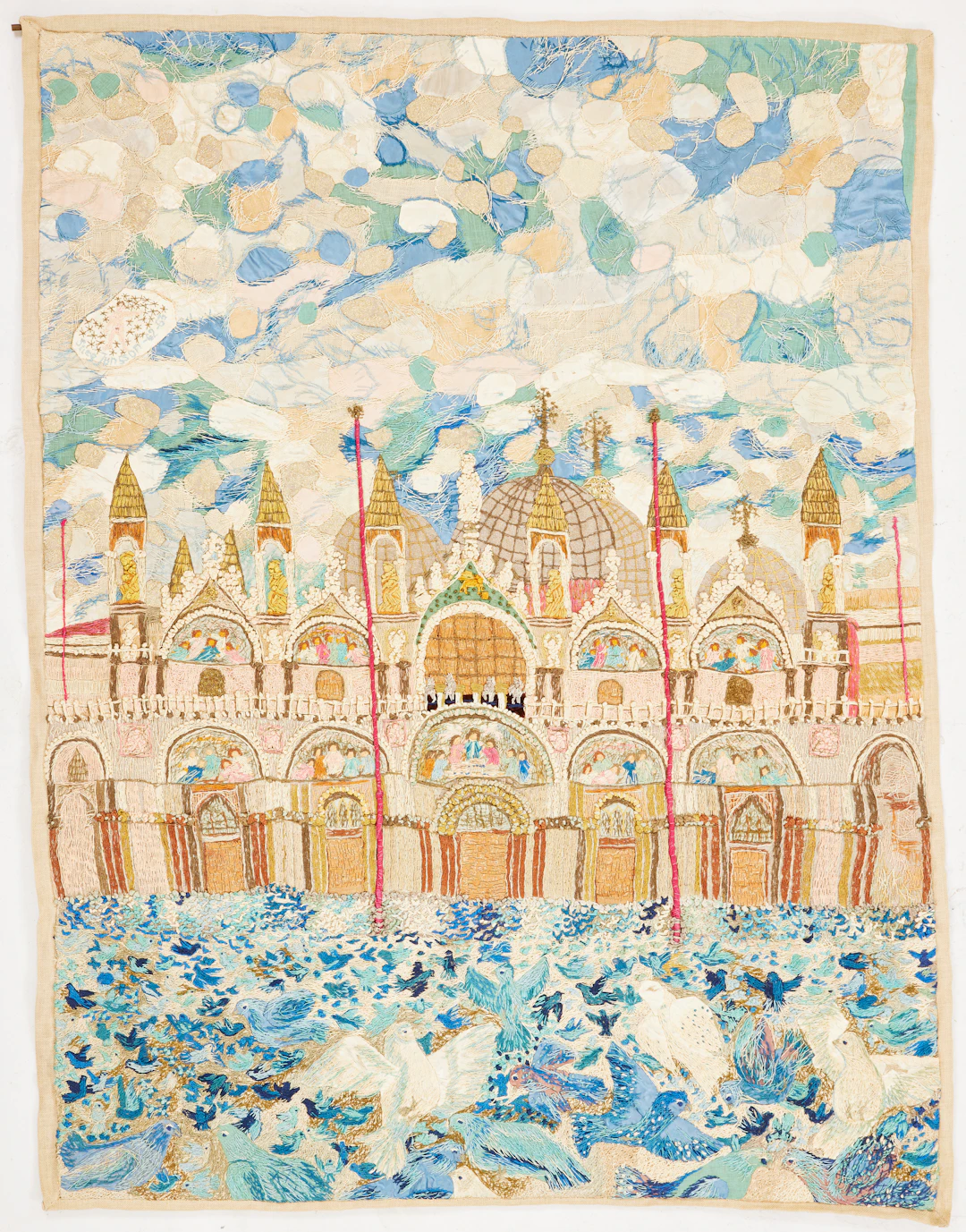 STIEG JÖNSSON. TILLSKRIVEN. Väggbonad, föreställande St Marcus Basilika