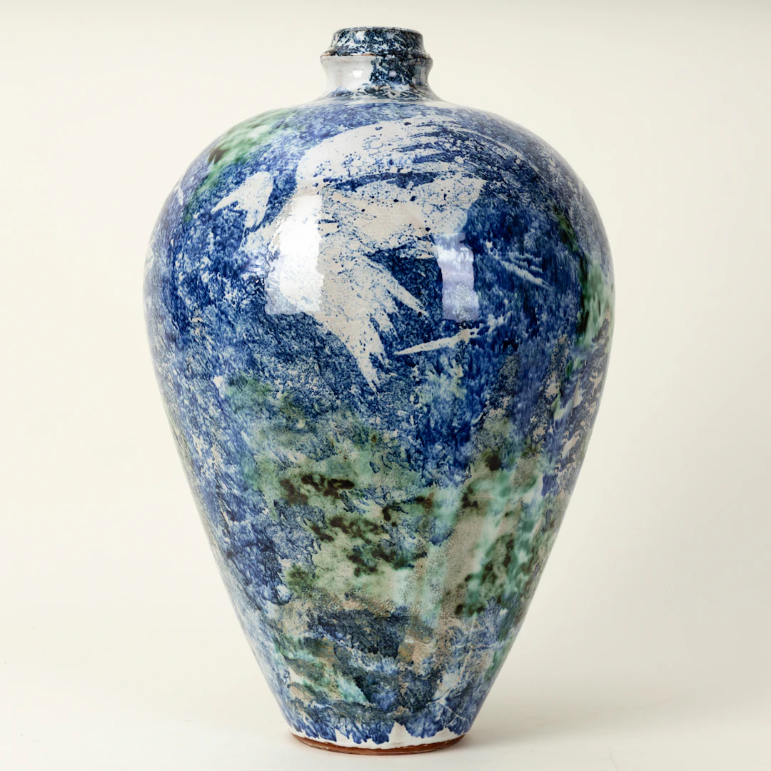 Studiokeramik, Meiping-Vase im asiatischen Stil, 2. Hälfte 20. Jh.