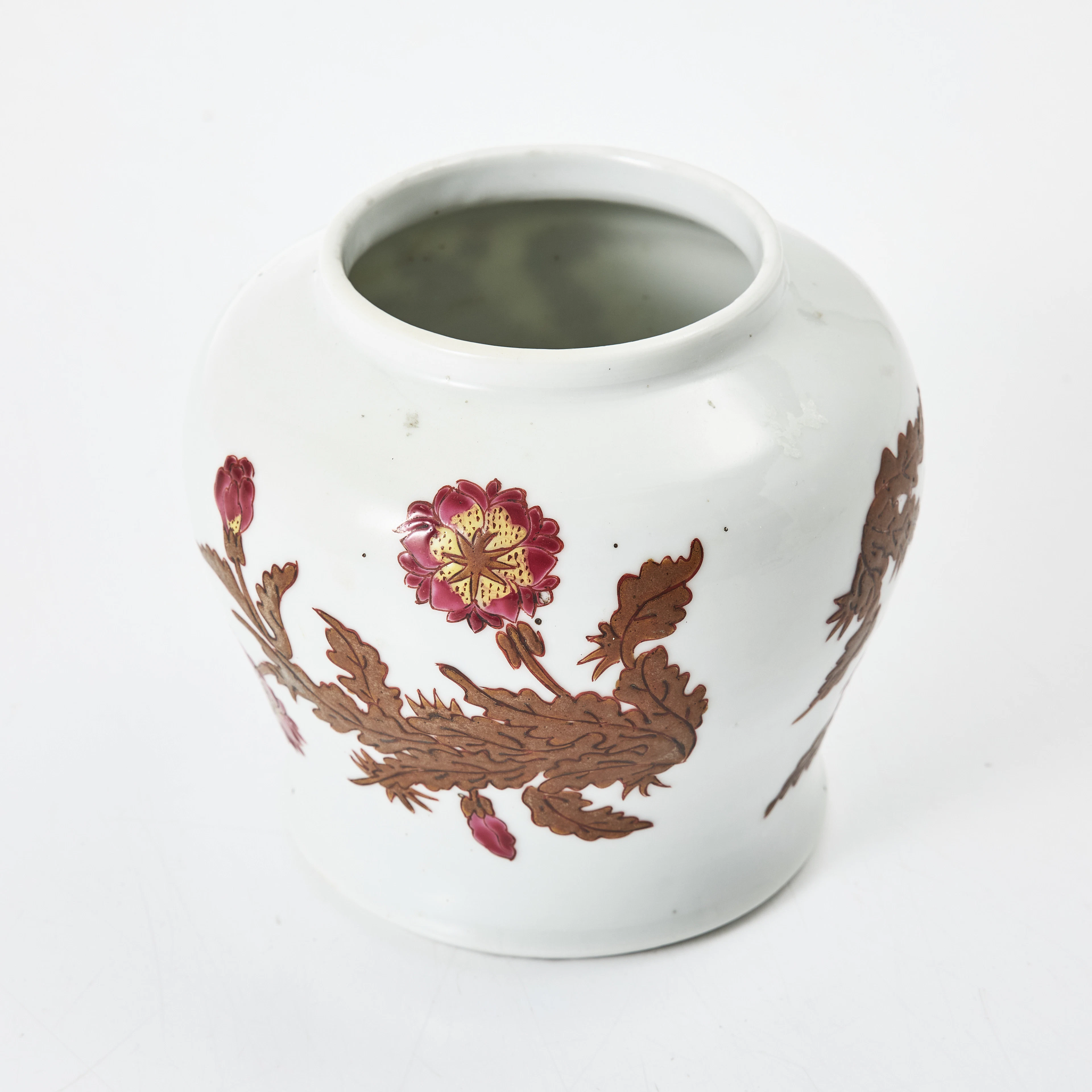 URNA, porslin, Kina, Guangxu (1875-1908), balusterformad, dekor av