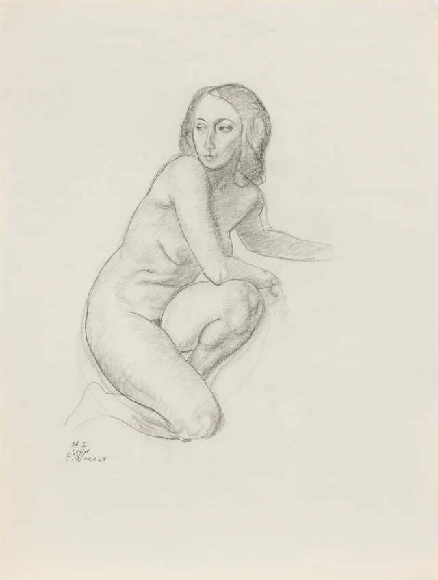 EDUARD WIIRALT. Akt (Nude study).