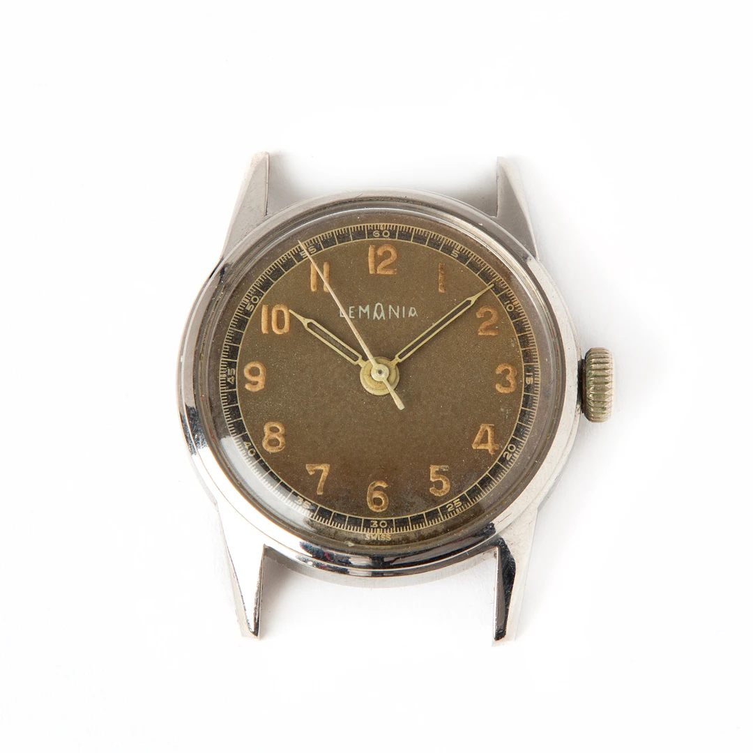LEMANIA, armbandsur, 32 mm, stål, 1940-tal.