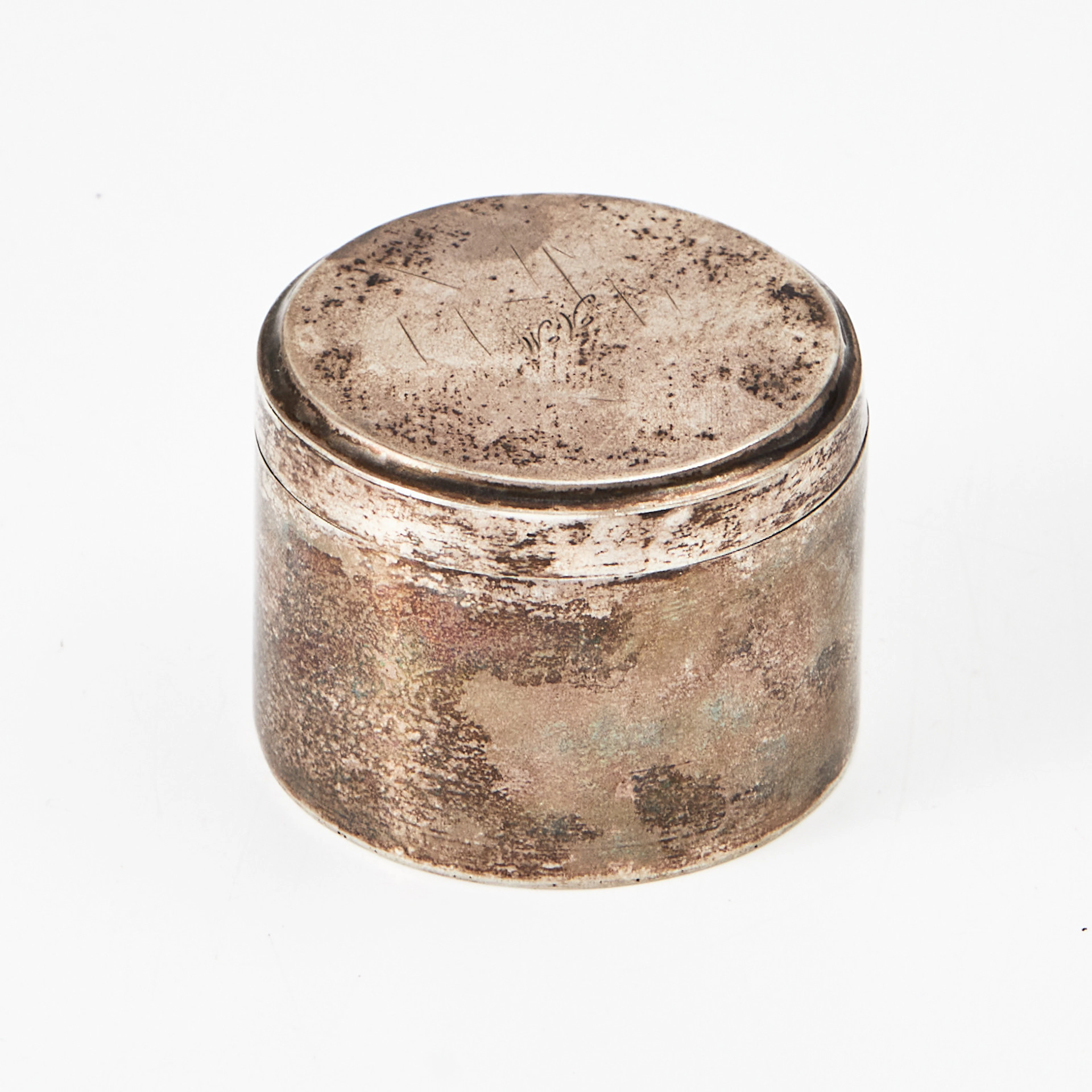 DOSA med lock, silver, Wilhelm Fahlström Helsingfors 1818-1828.