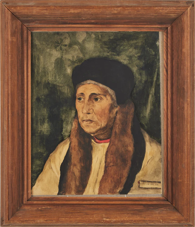 ALEXIS VOLLON (FRANKRIKE 1865-1945). Porträtt av ärkebiskop William