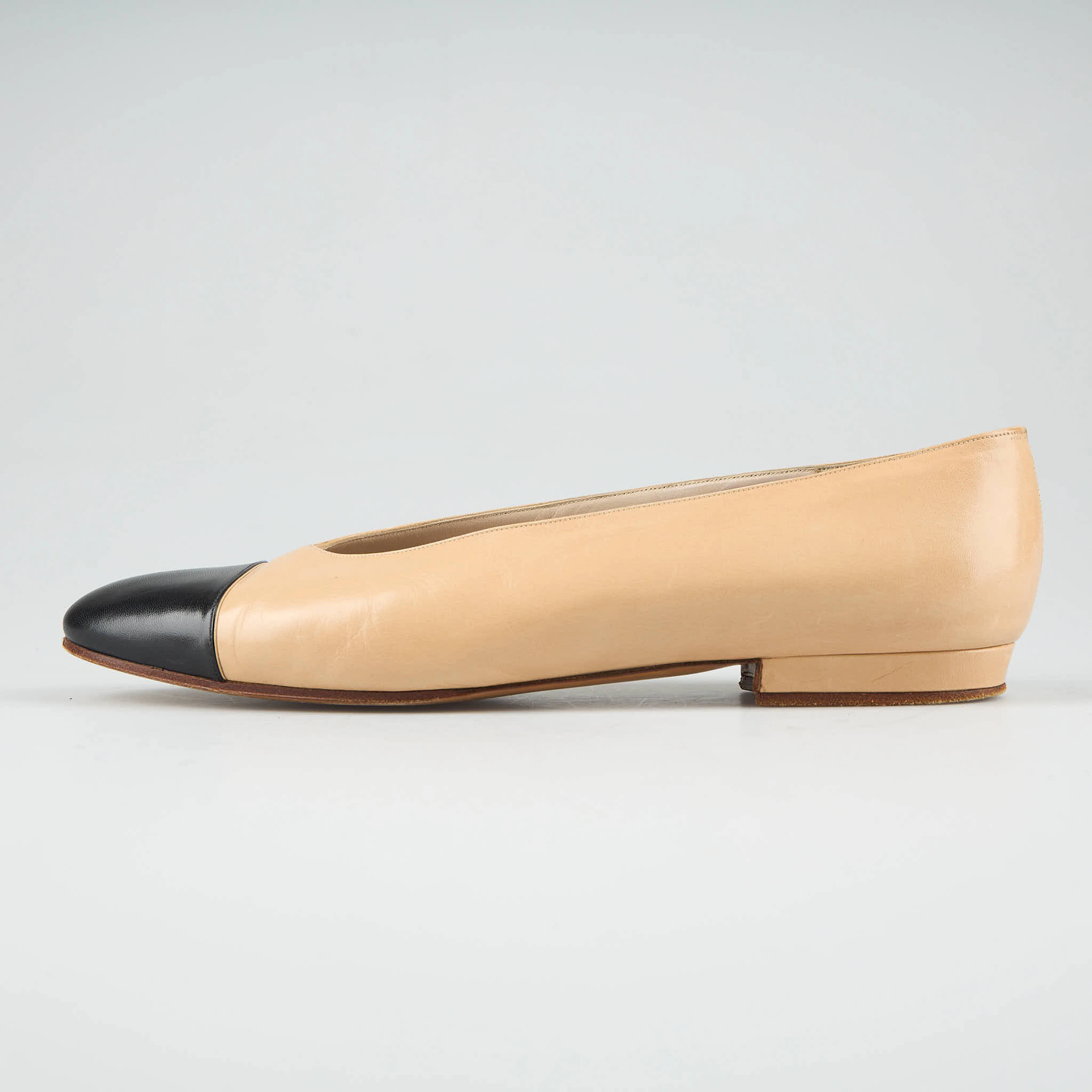 CHANEL, ballerinas, läder.