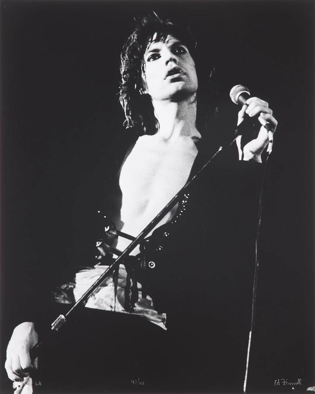 ED FINNELL (USA/SVERIGE, FÖDD 1956). Mick Jagger, The Rolling Stones