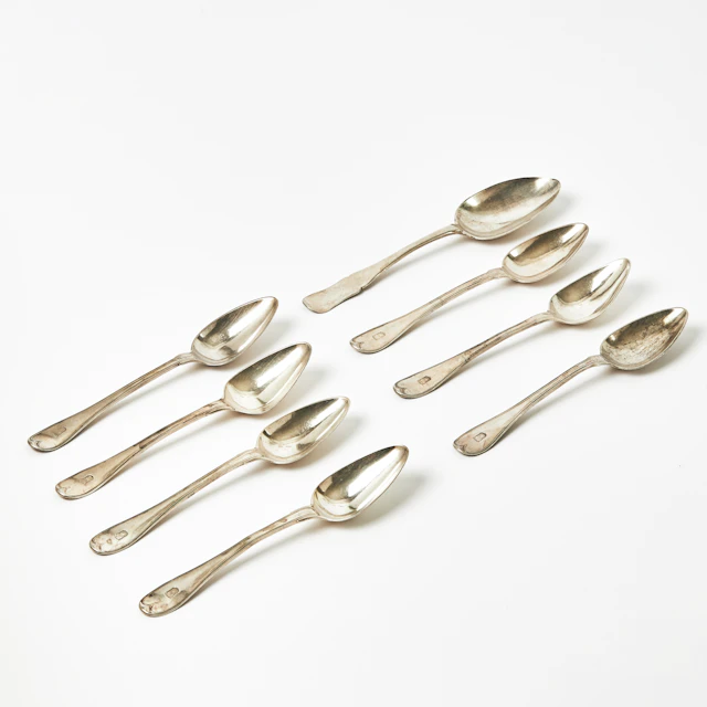 SKEDAR, silver, 7+1, 17/1800-tal, med Posse adelsvapen, Pehr Zethelius