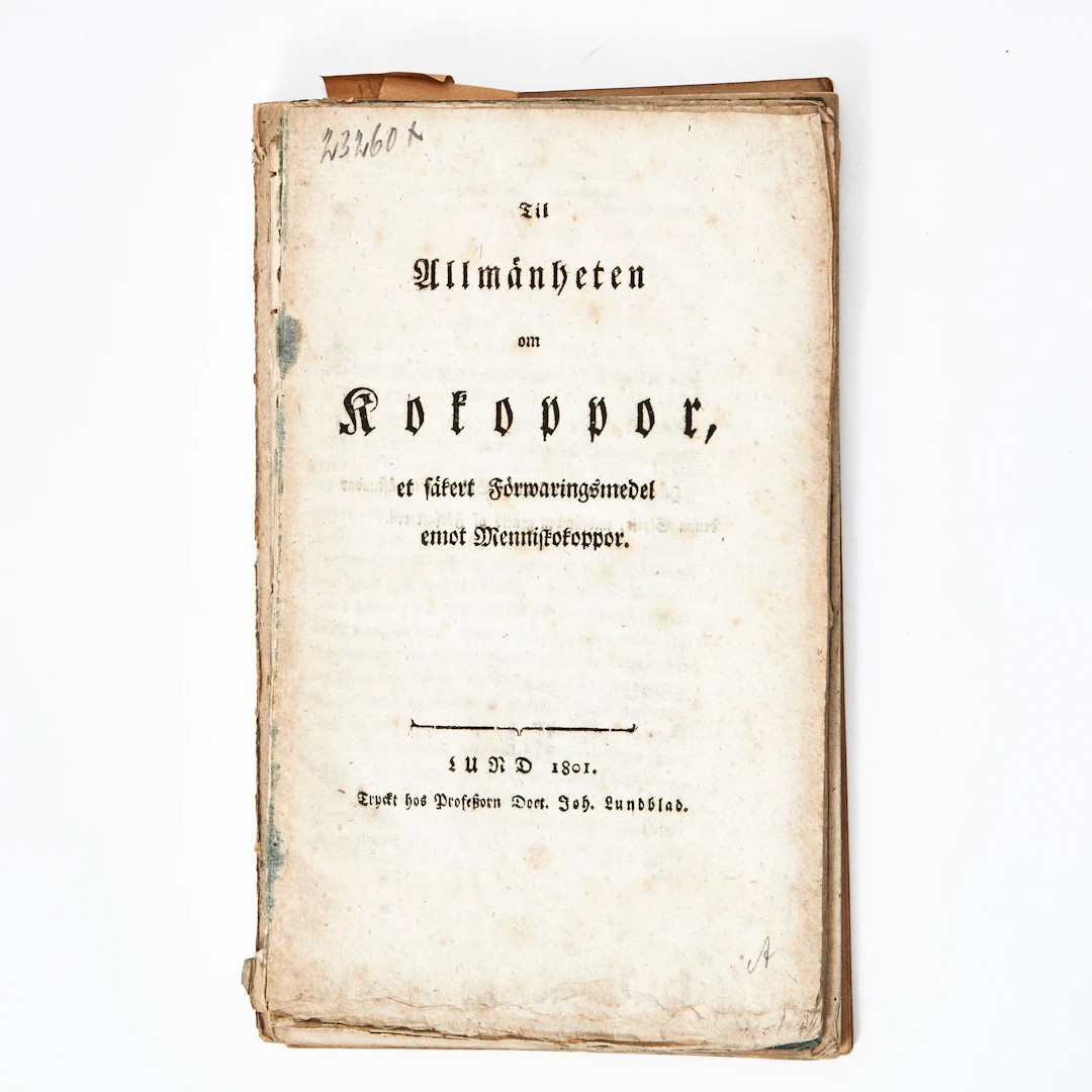 SCHULZENHEIM, Tal om den offenteliga vården, m.fl. tal och om kokoppor, 6 st.