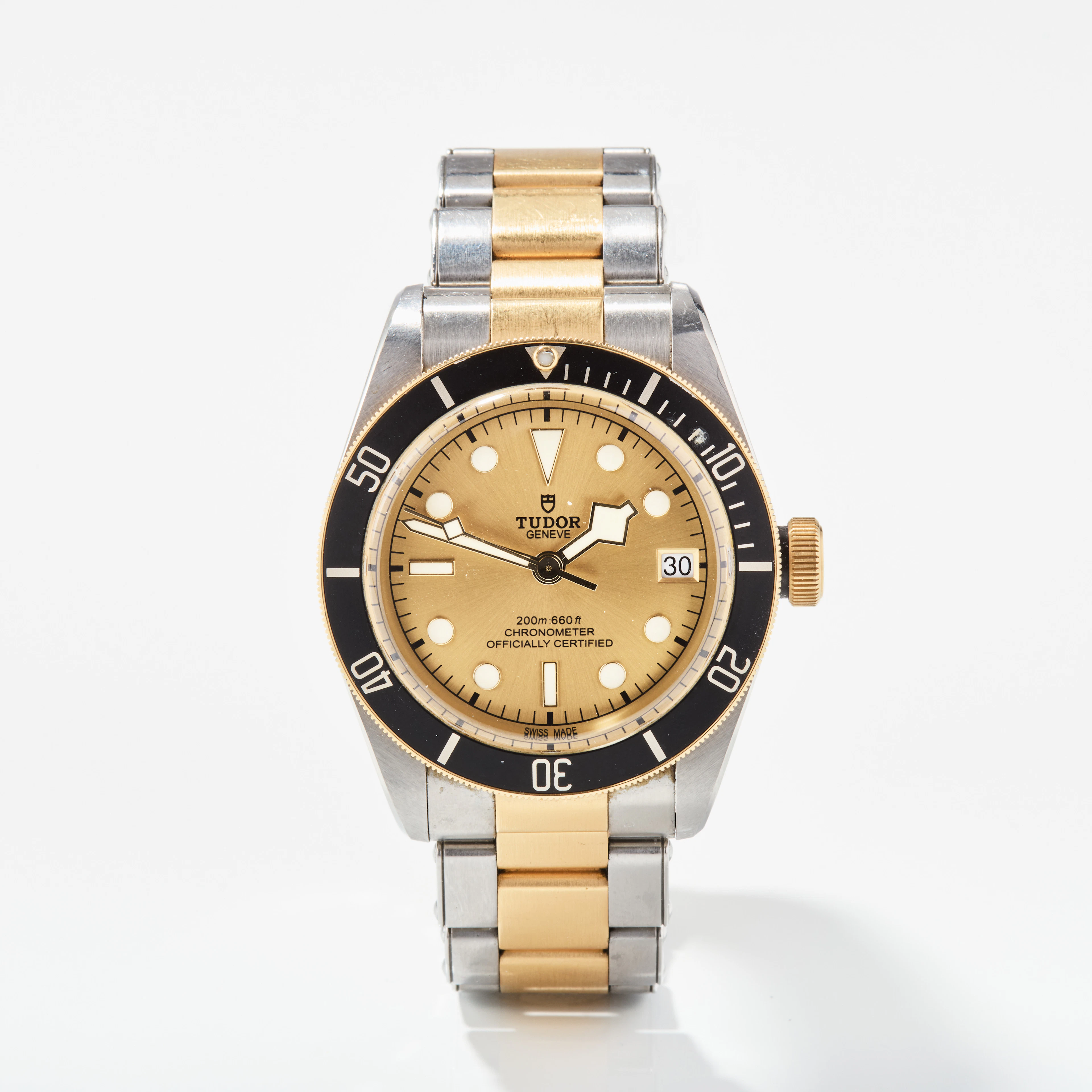 TUDOR, Black Bay (200m:660ft), Chronometer, armbandsur, 41 mm, stål/guld