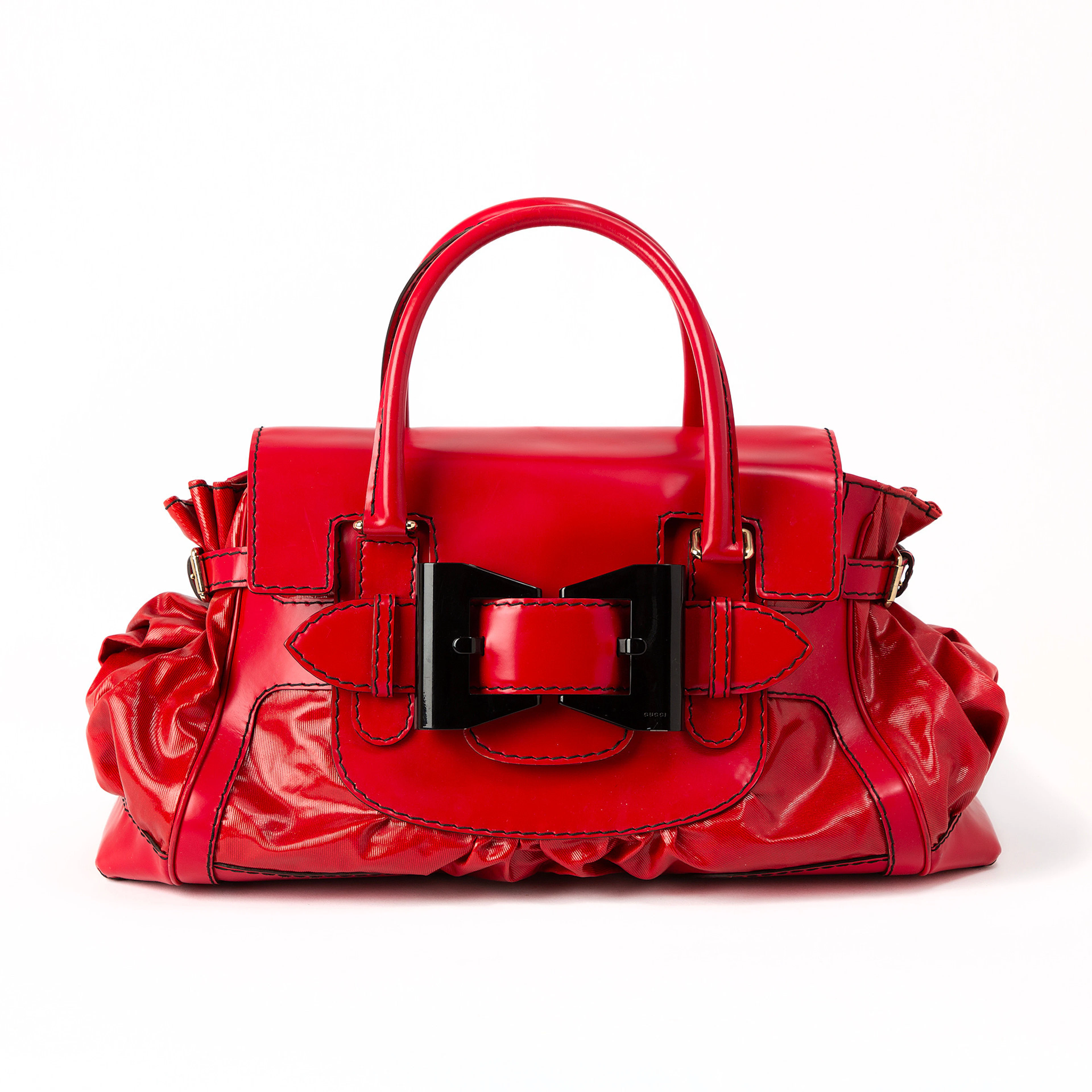 GUCCI. Väska, "Dialux Queen", läder/PVC.