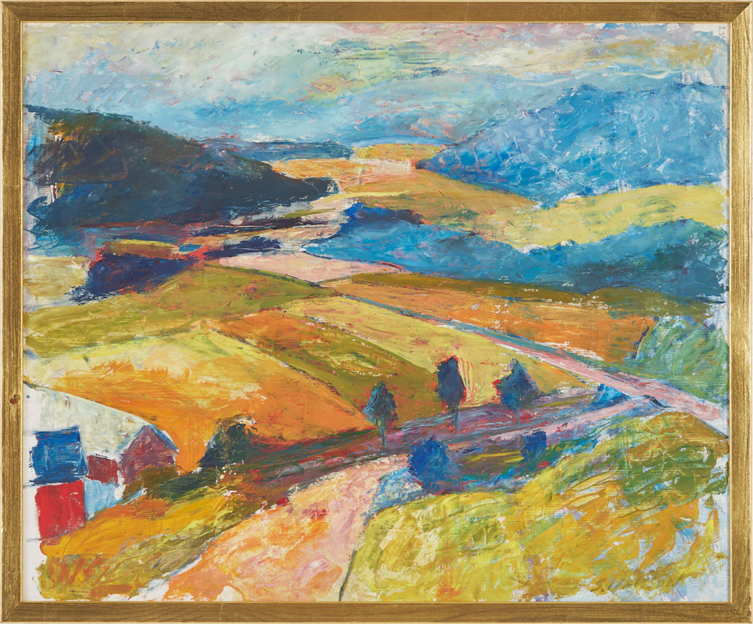 SVEN ISACSSON (1912-1975) Landskap, oljemålning på pannå, signerad S. Isacsson.