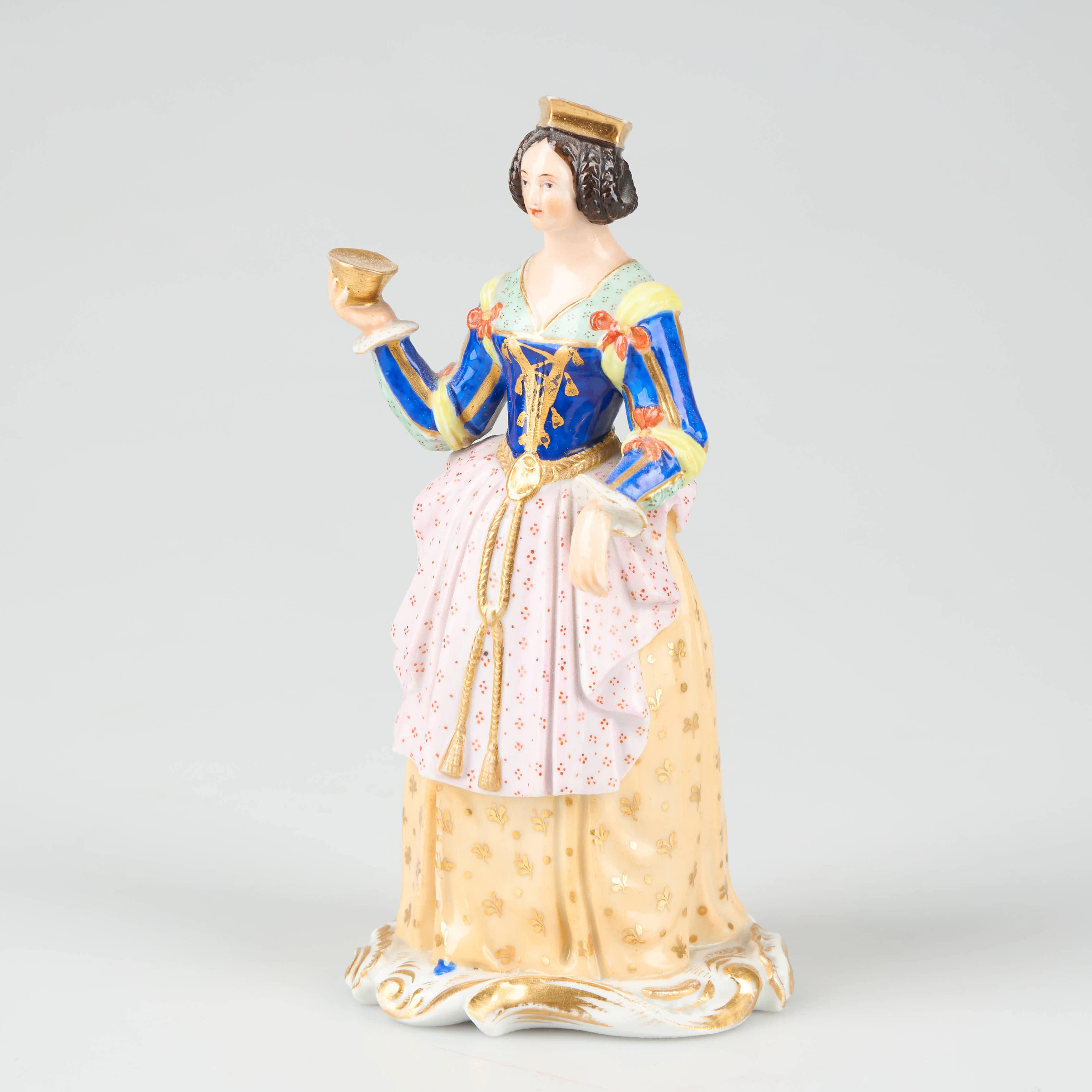 FIGURIN, Sitzendorfer Porzellanmanufaktur, Tyskland tidigt 1900-tal.