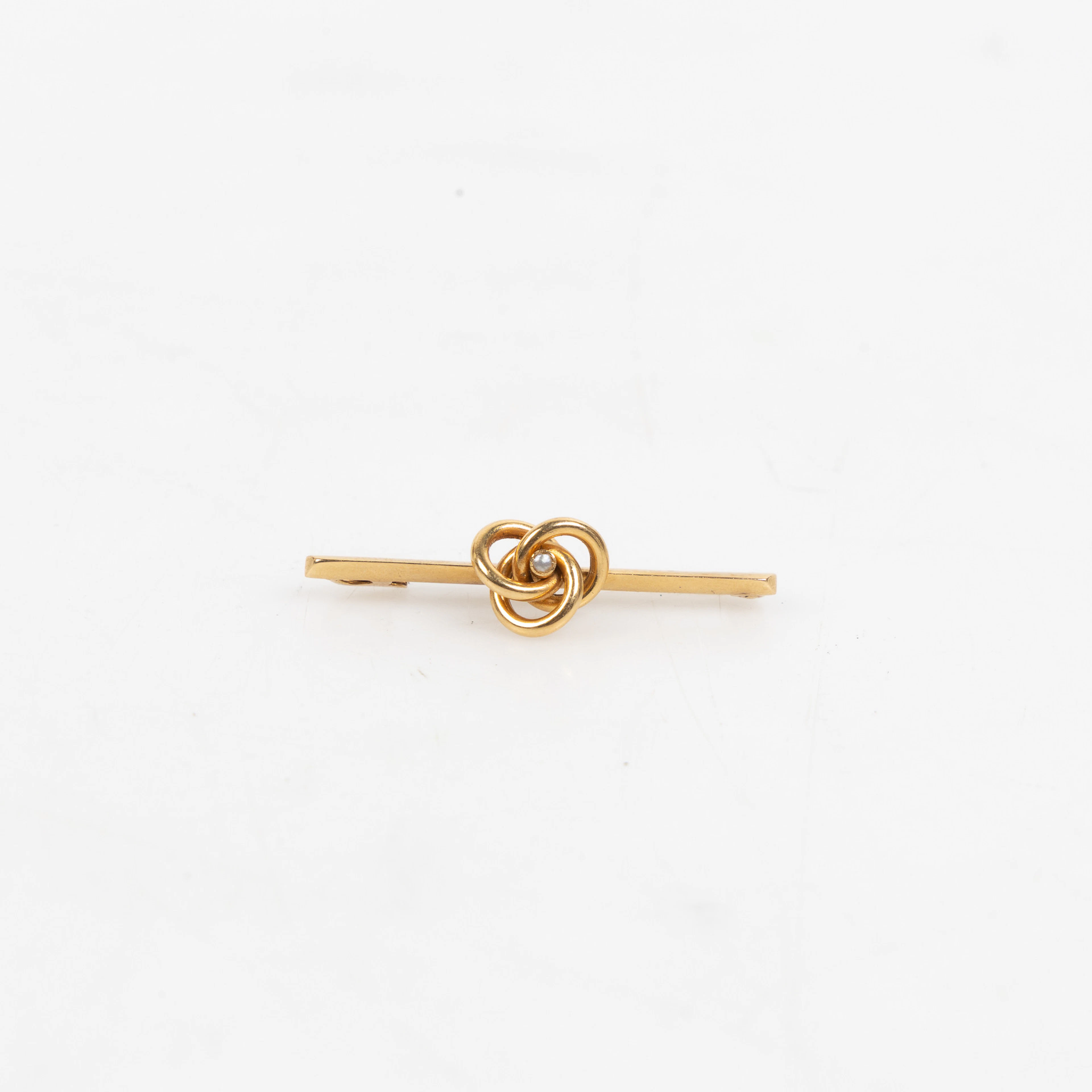 BROSCH, Gustav Dahlgren & Co, Malmö, 1917, 18K guld med pärla.