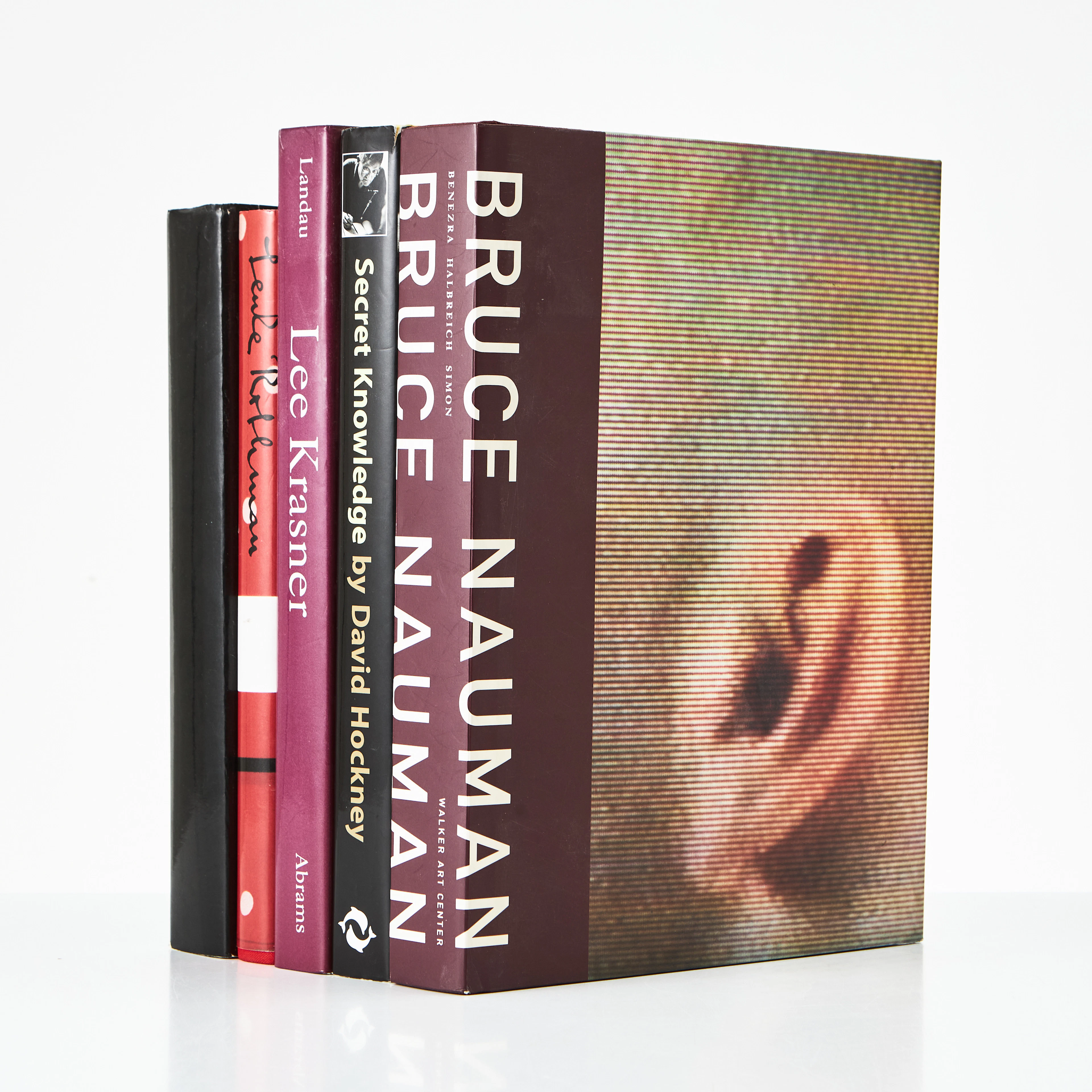 KONSTBÖCKER, 5 st, Hockney, Bruce Nauman, Lee Krasner, Lenke Rothman