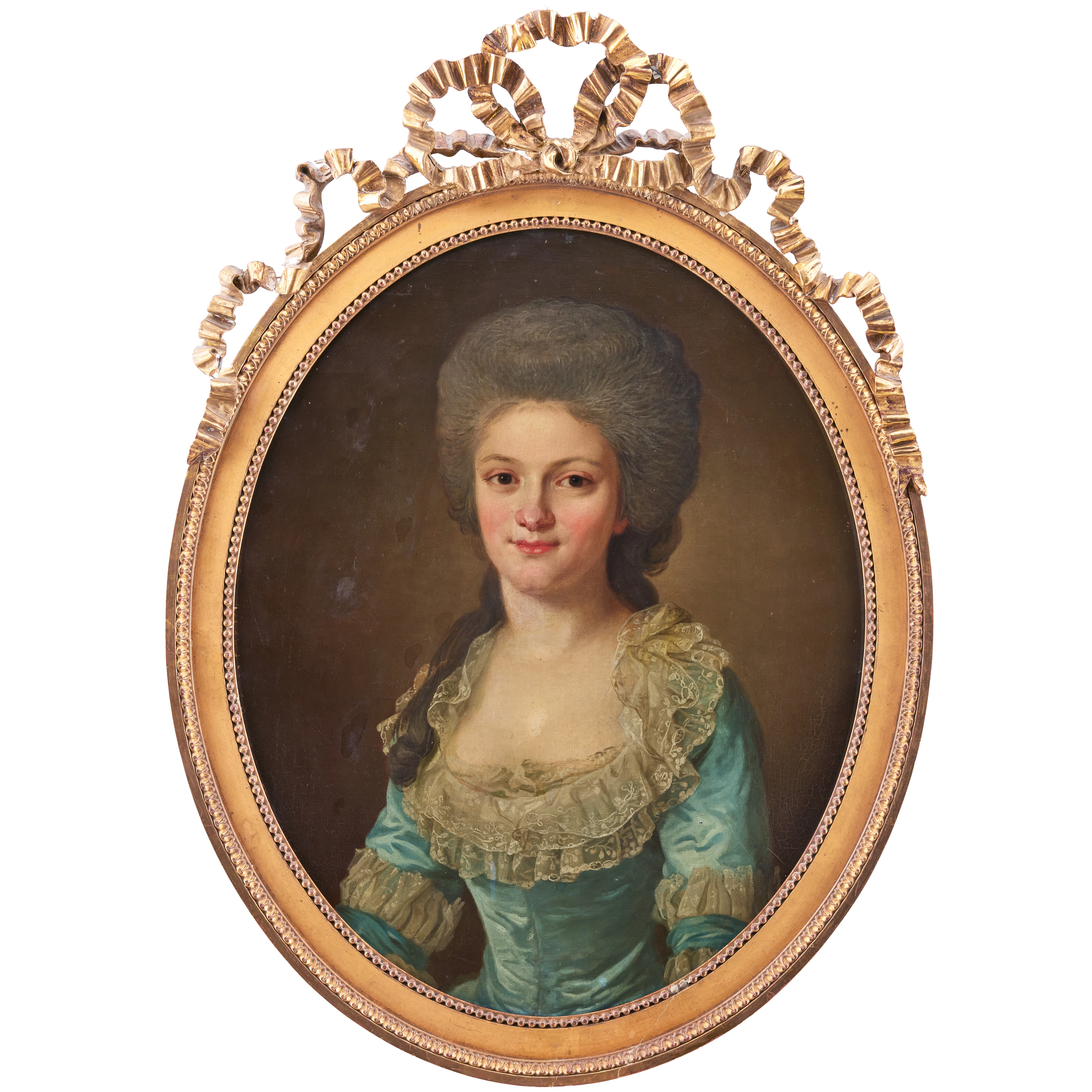 LORENS PASCH D.Y. (1733-1805). Porträtt föreställande Agneta Sophia