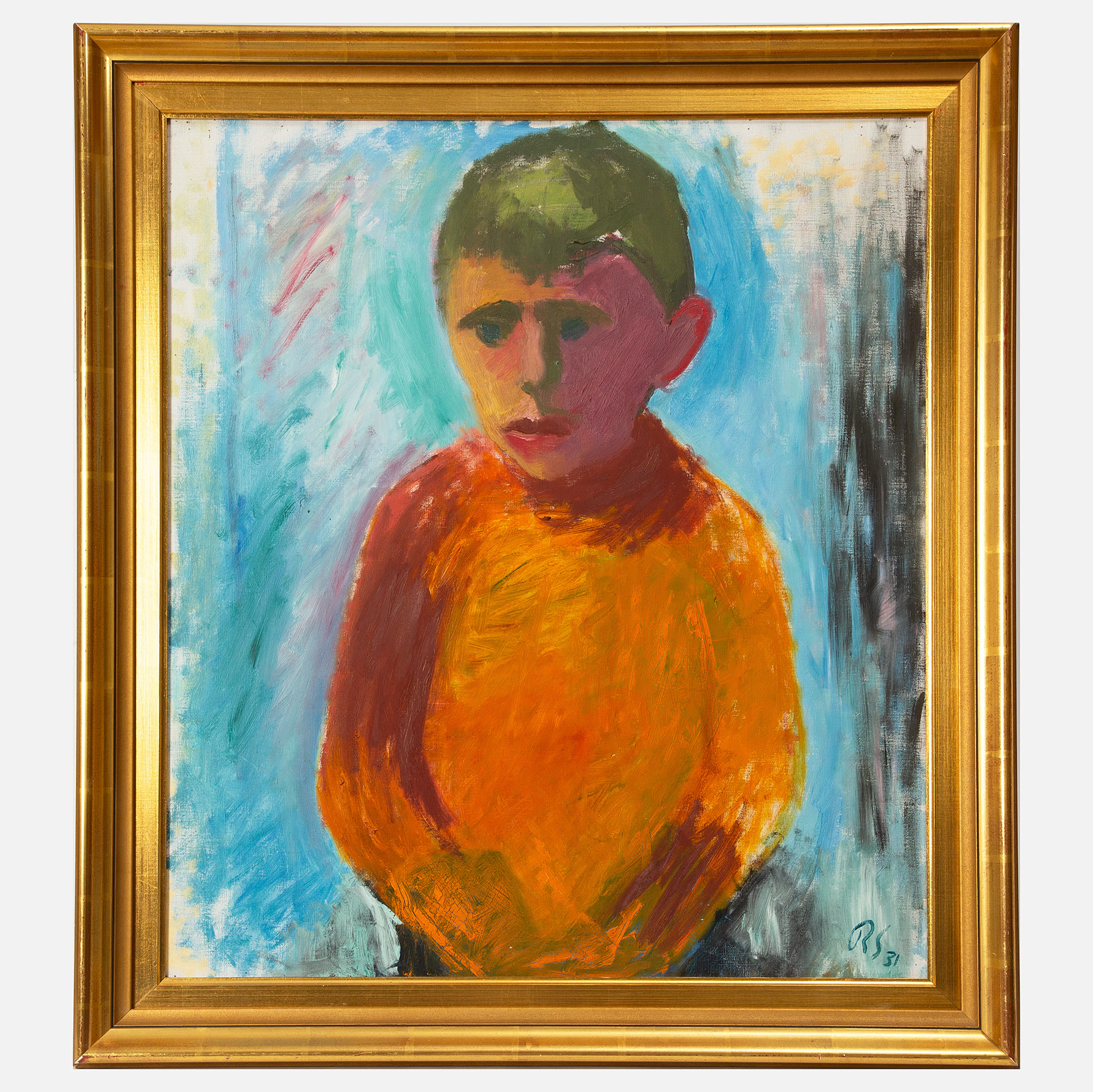 RAGNAR SANDBERG. "Pojke i gult".