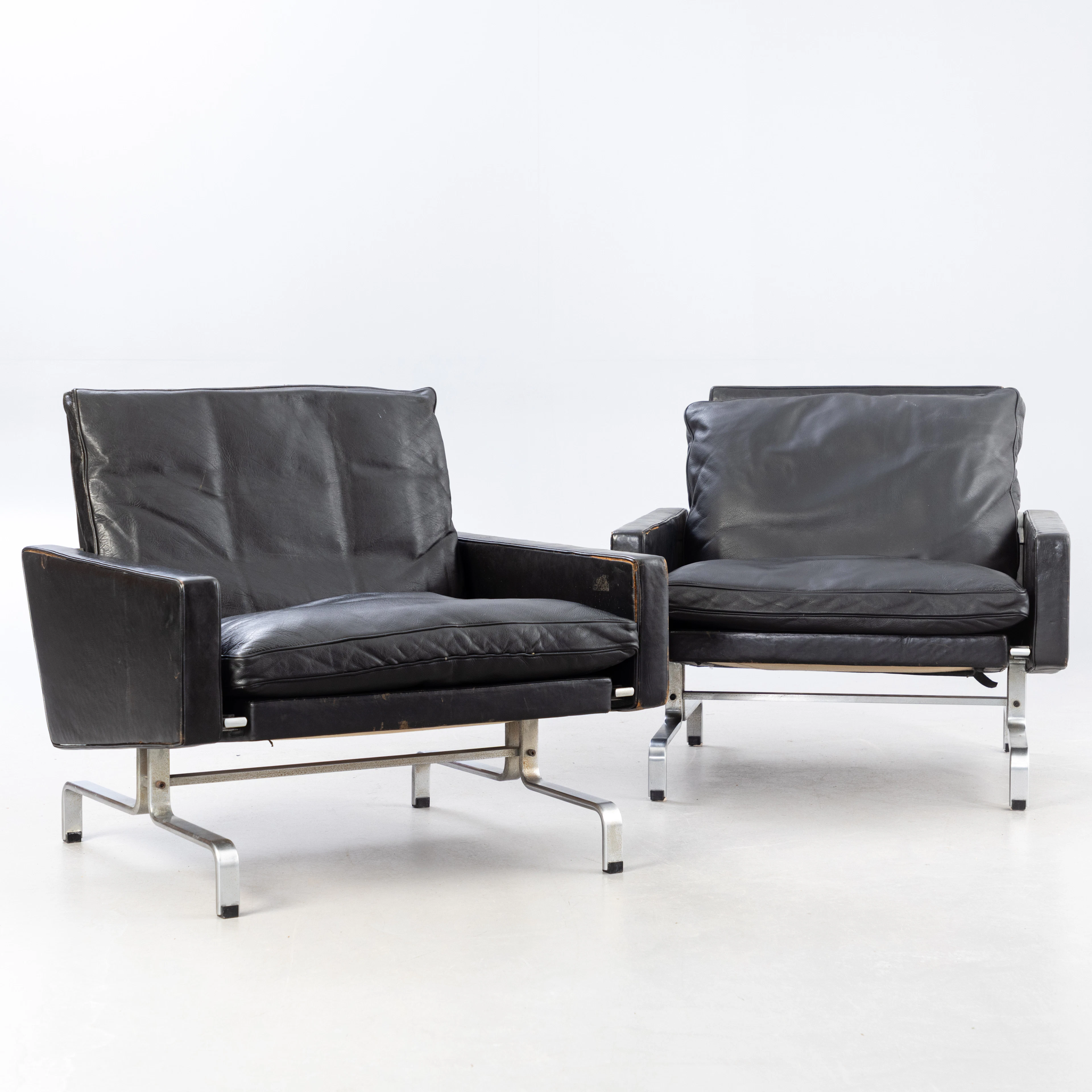 POUL KJAERHOLM. 2 Sessel PK31 für E. Kold Christensen (2).