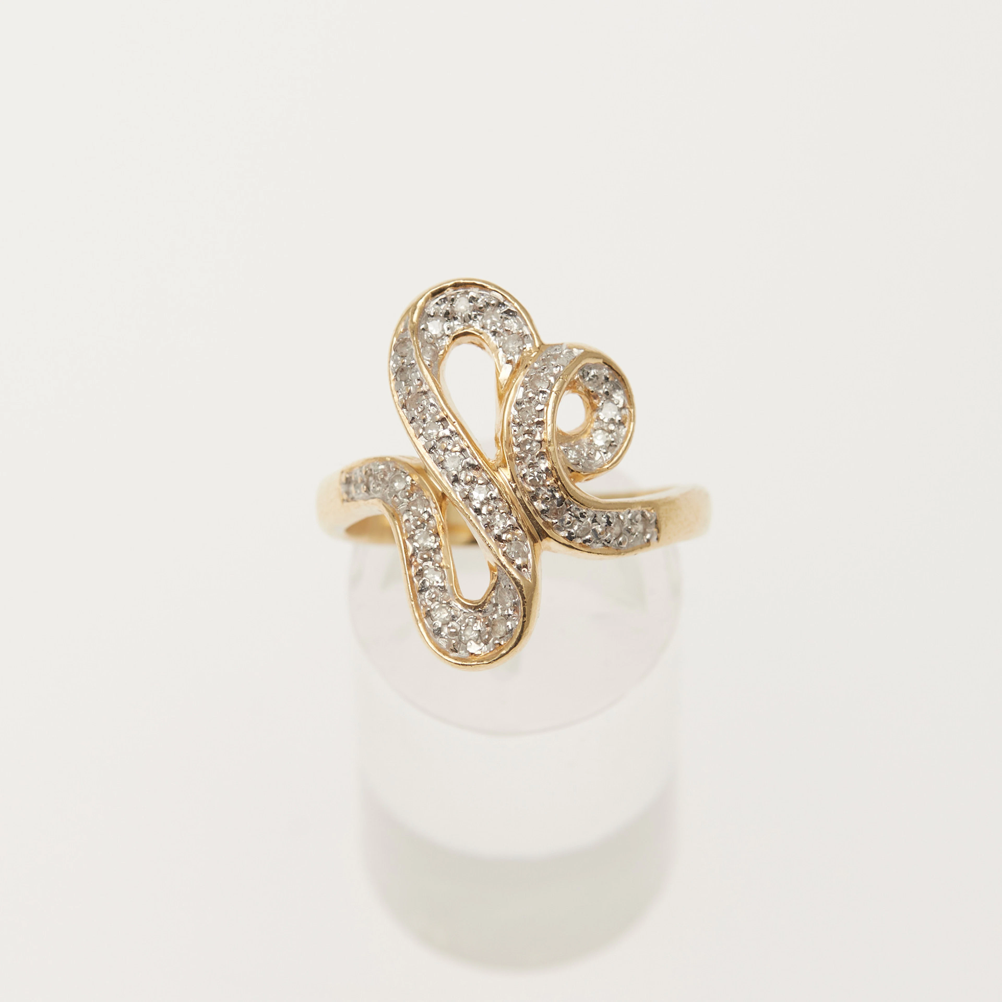 Ring, 585er Gelbgold, Brillanten.