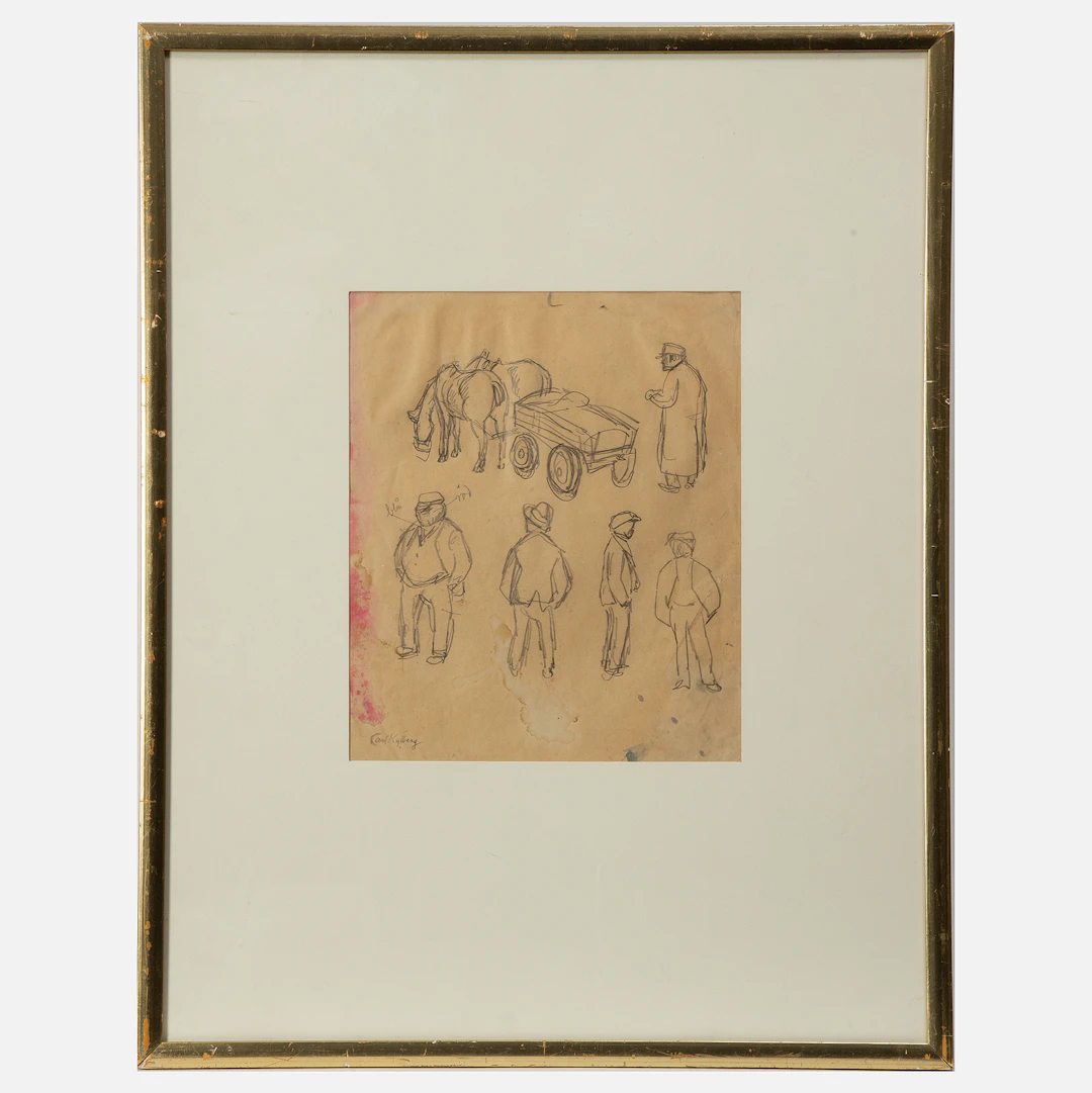 CARL KYLBERG. Figurstudie.