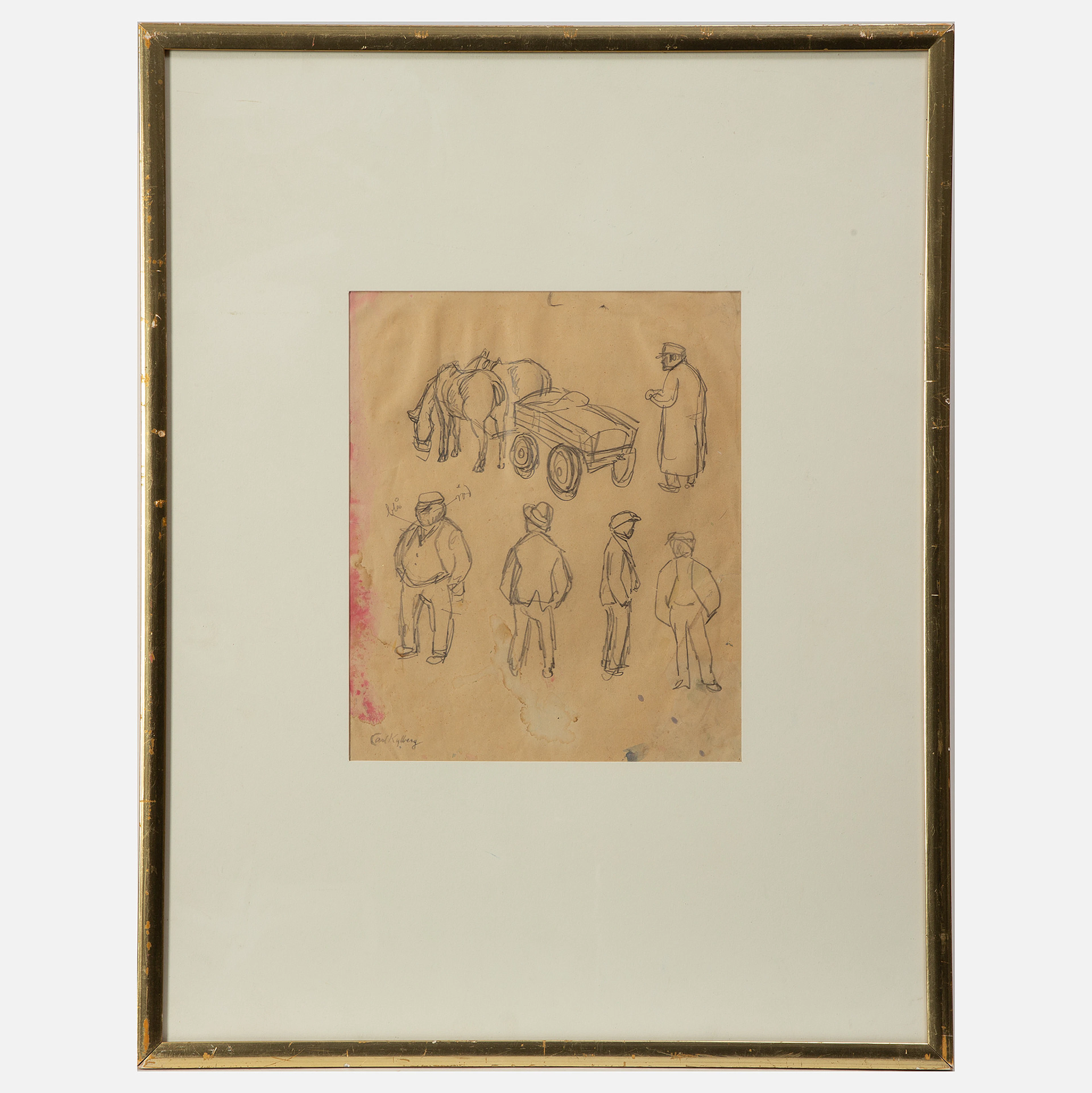 CARL KYLBERG. Figurstudie.