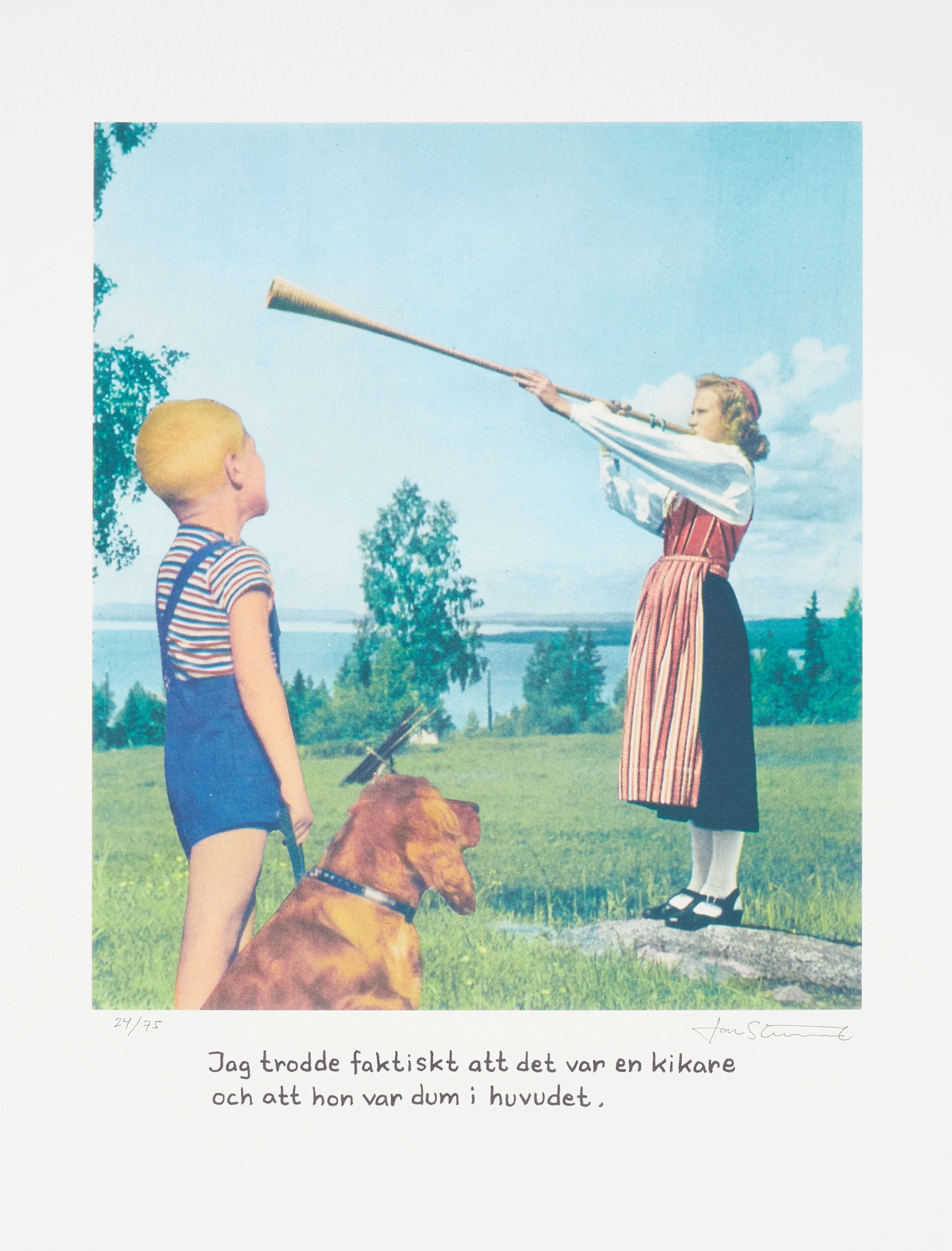JAN STENMARK. (FÖDD 1949). "Jag trodde faktiskt att det var en kikare