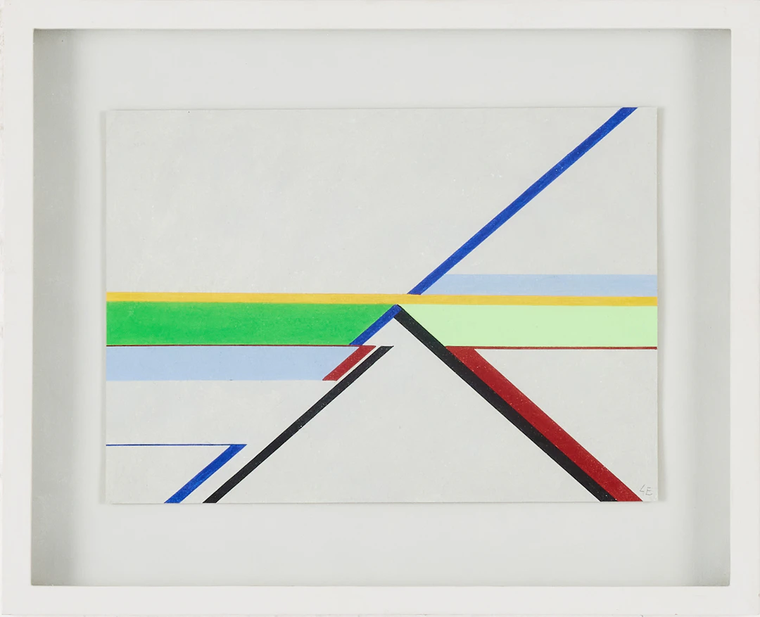 GÖTE EINELJUNG (1932-2013) Komposition, målning på papper, monogramsignerad