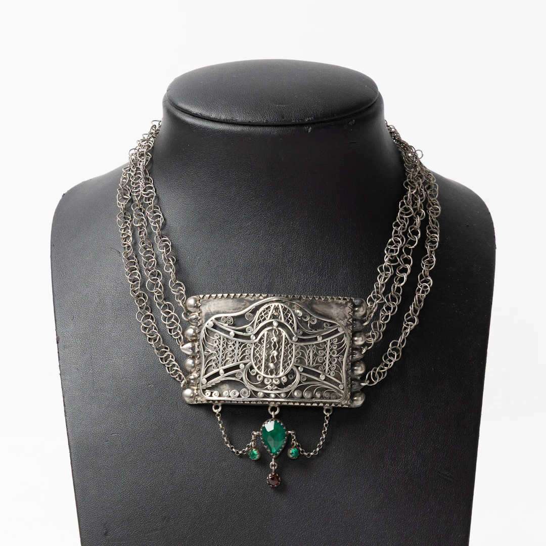 JOHAN GUSTAF HENTZELL, Halslås, silver, Kalmar 1900.
