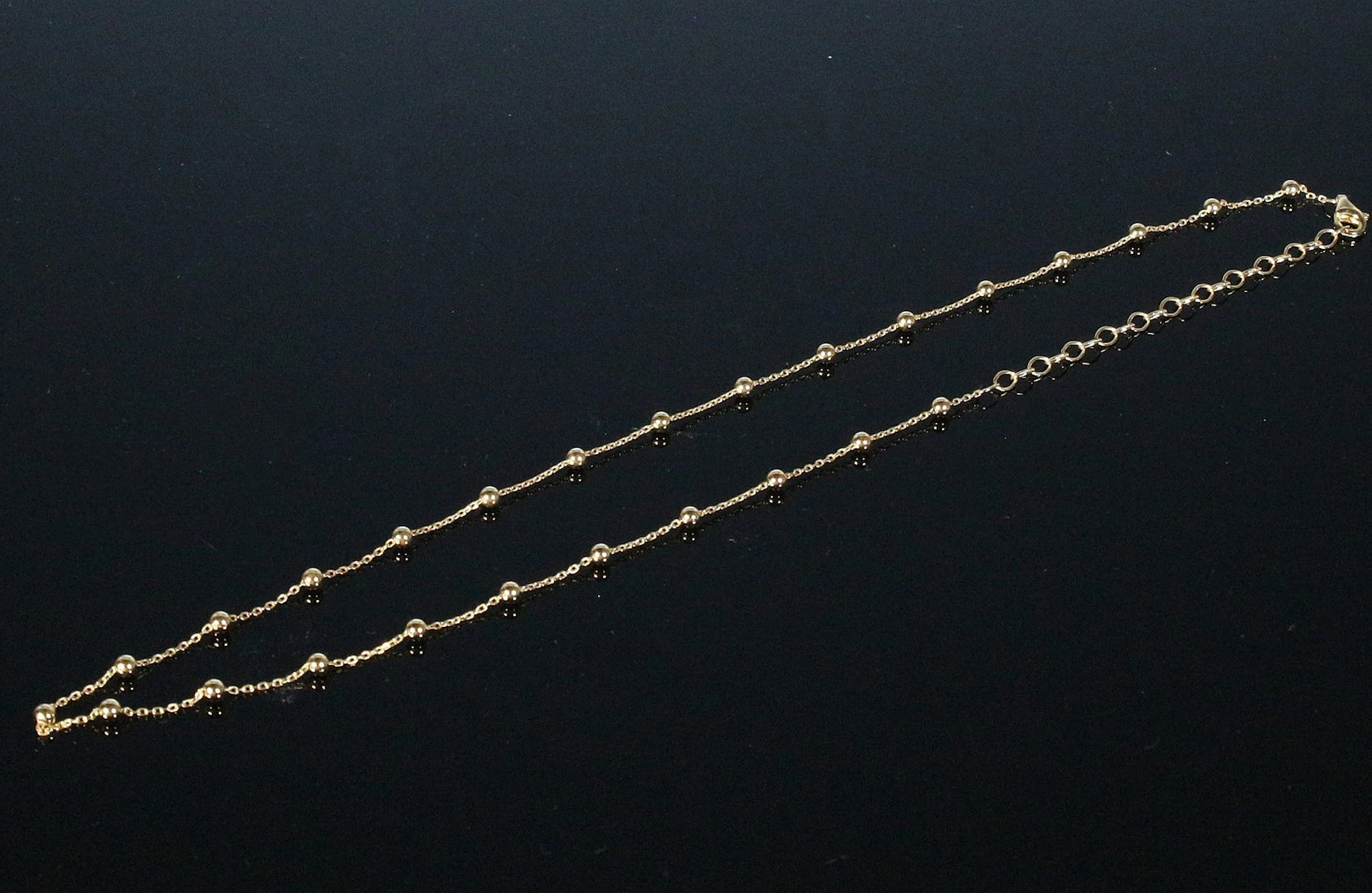 MERALIN JEWELRY. Halskette aus 925/-Sterlingsilber, vergoldet.