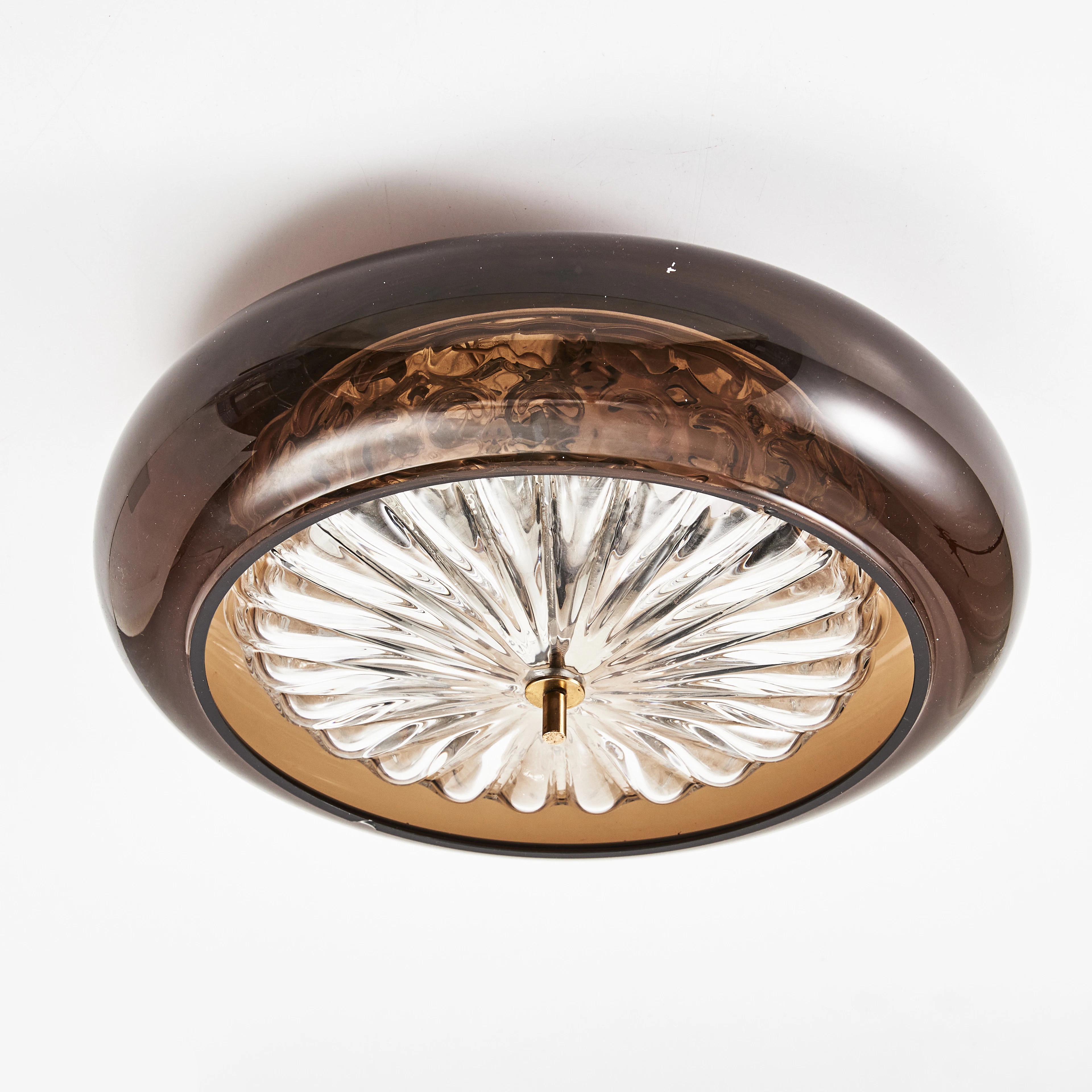 CARL FAGERLUND. Plafond, "Bubblan", glas/mässing, Orrefors, 1970-tal.