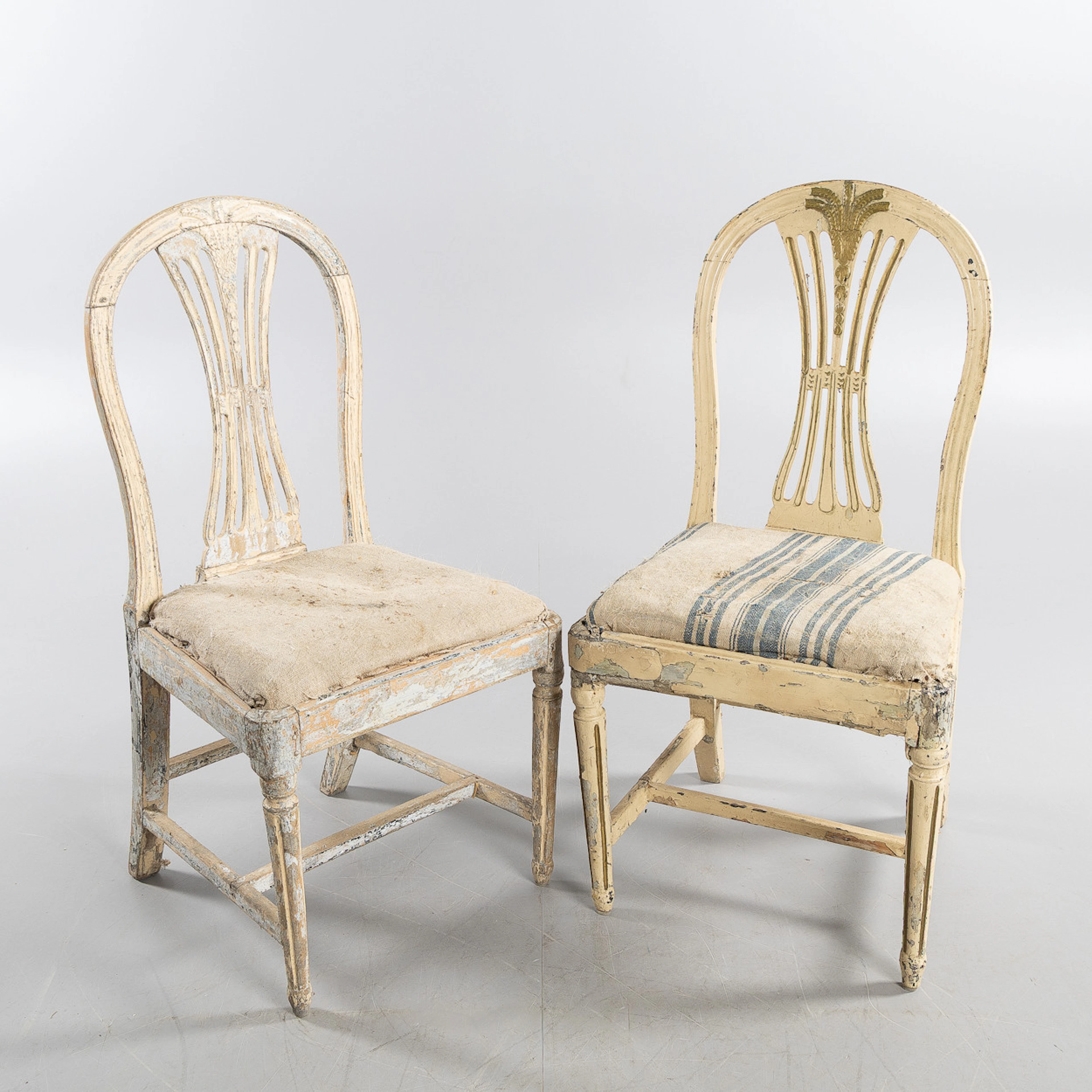 STOLAR, 2 stycken, Lindome, omkring 1800.