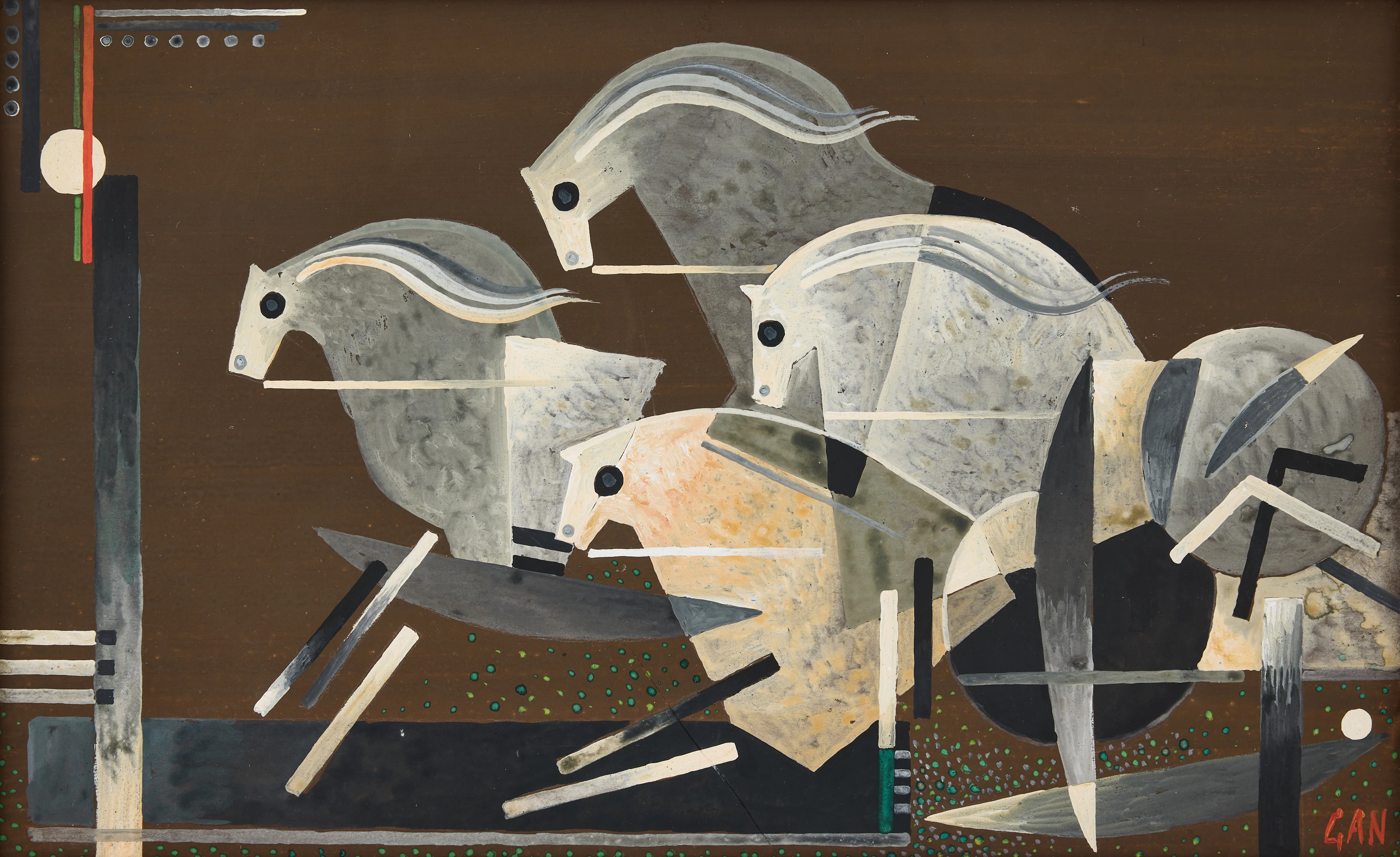 GÖSTA ADRIAN-NILSSON. "4 hästar".