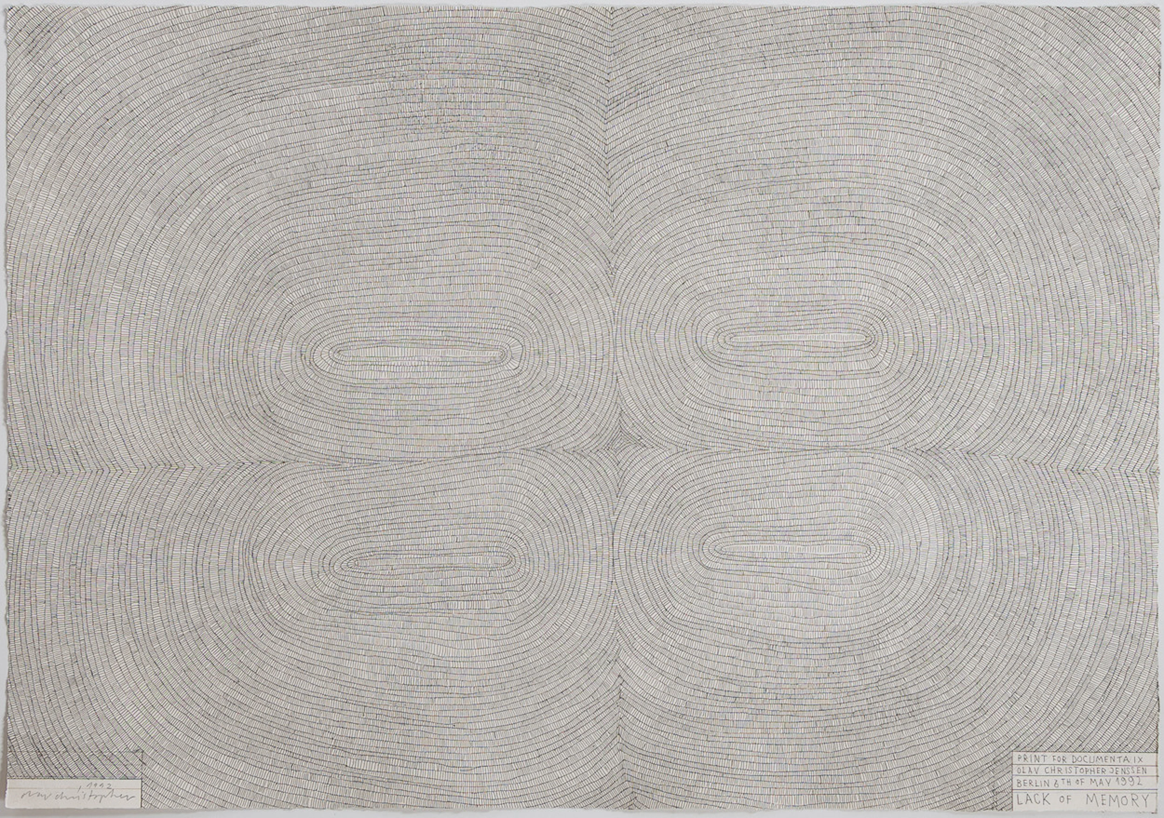 OLAV CHRISTOPHER JENSSEN (NORGE, FÖDD 1954). Print for Documenta