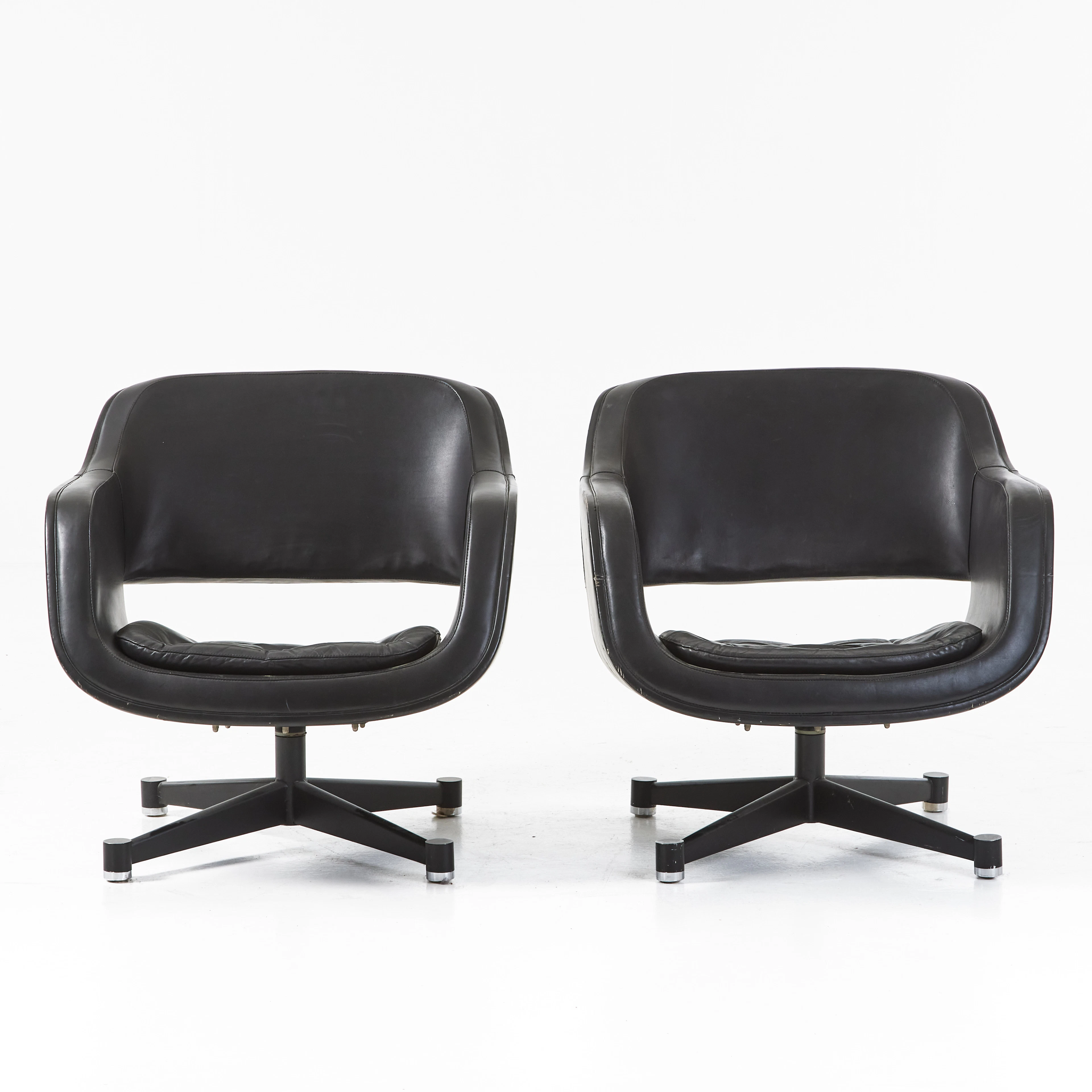 EERO AARNIO. Fåtöljer, 2 st, "Grand", Asko 1960-tal, modellen formgiven 1962.