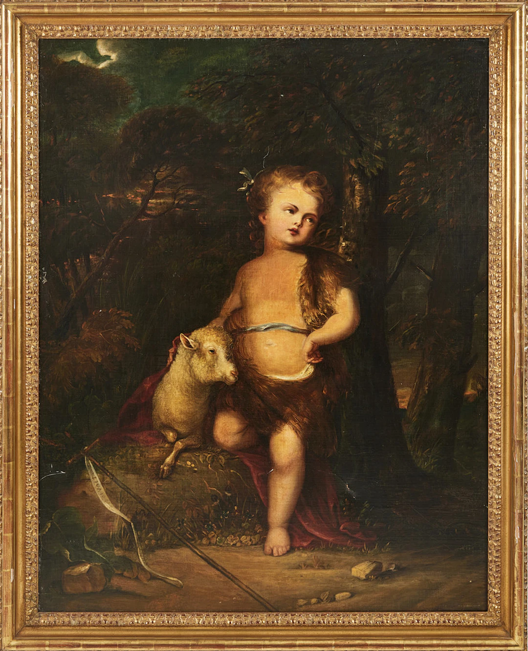 ENGELSK SKOLA, 17/1800-TAL. Johannes Döparen som barn.