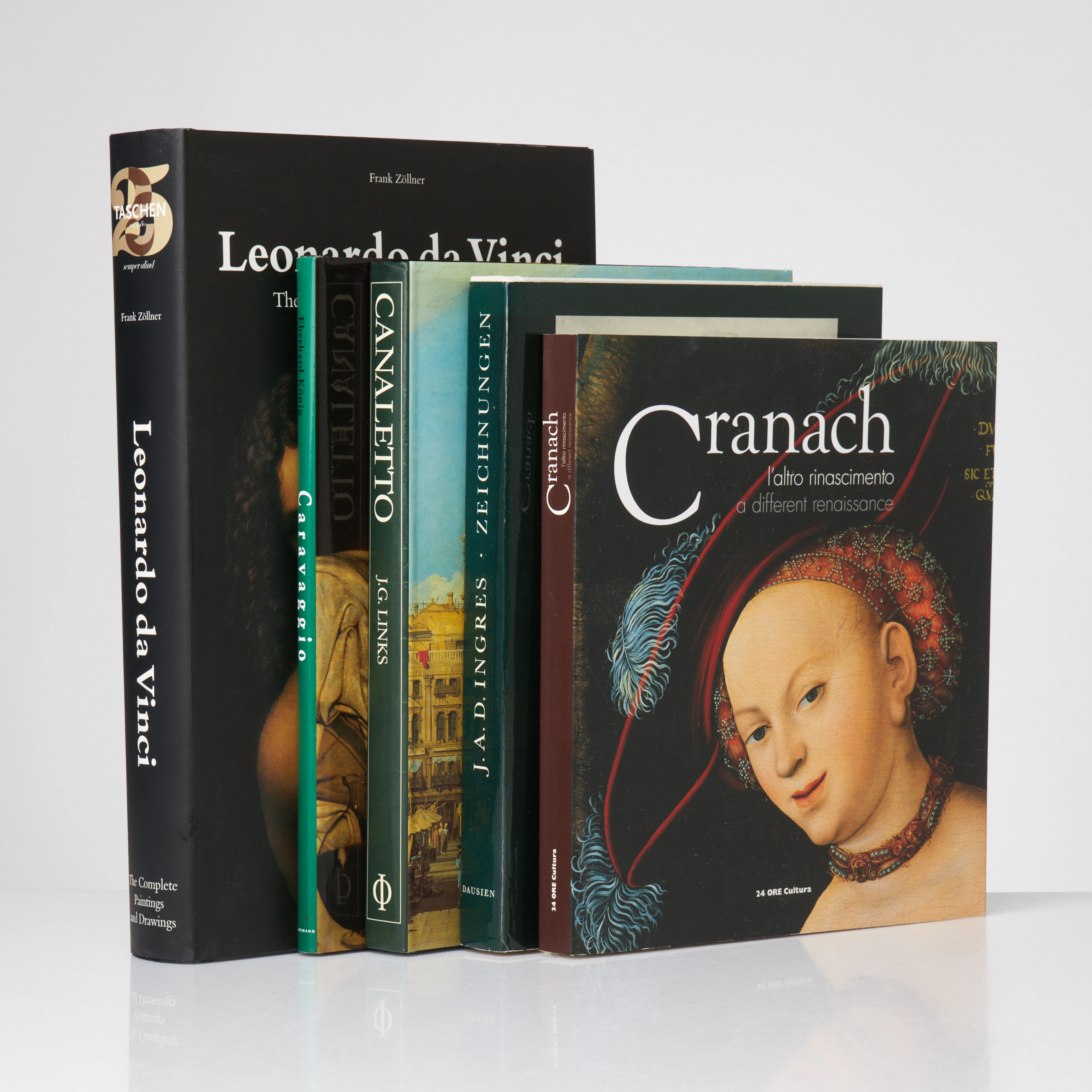 SAMLING BÖCKER. 5 st, konstlitteratur, äldre konst / Old Master.