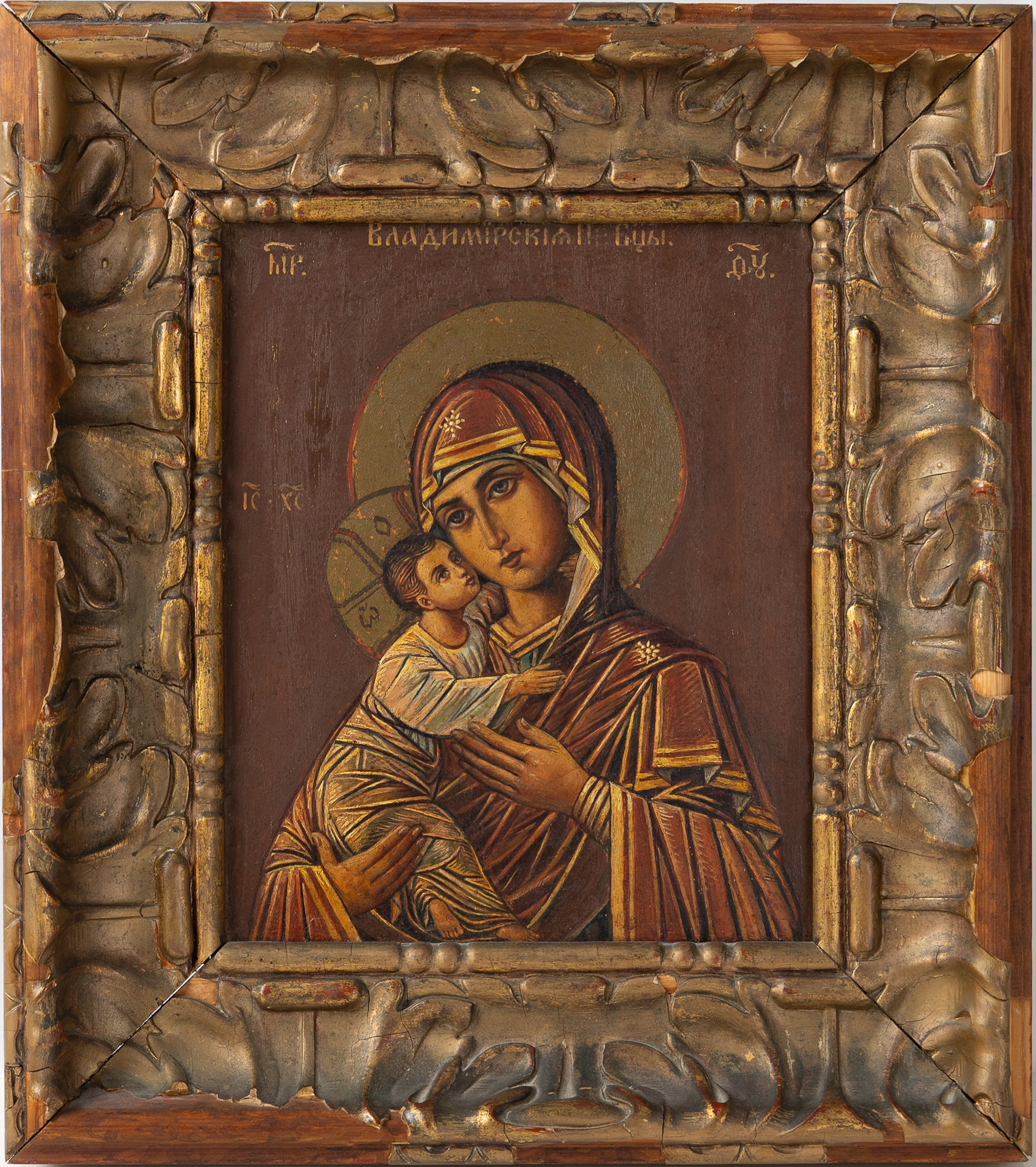 IKON, motiv Maria Eleusa, ryskortodox, 1900-tal.