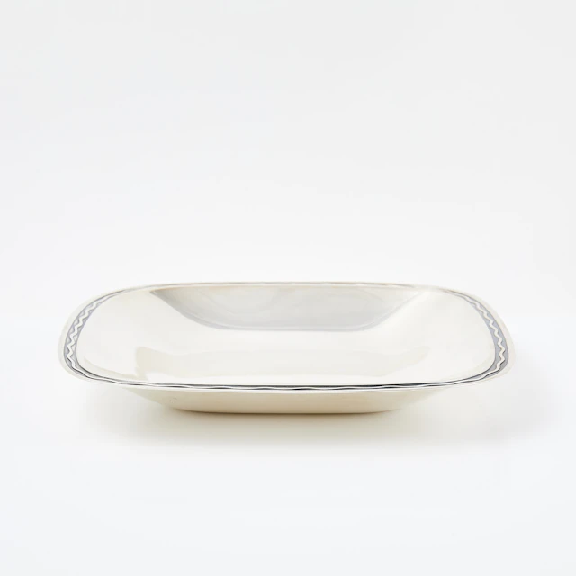 SKÅLFAT. Silver, Gustaf Janson, CG Hallberg, dekorerat brätte.