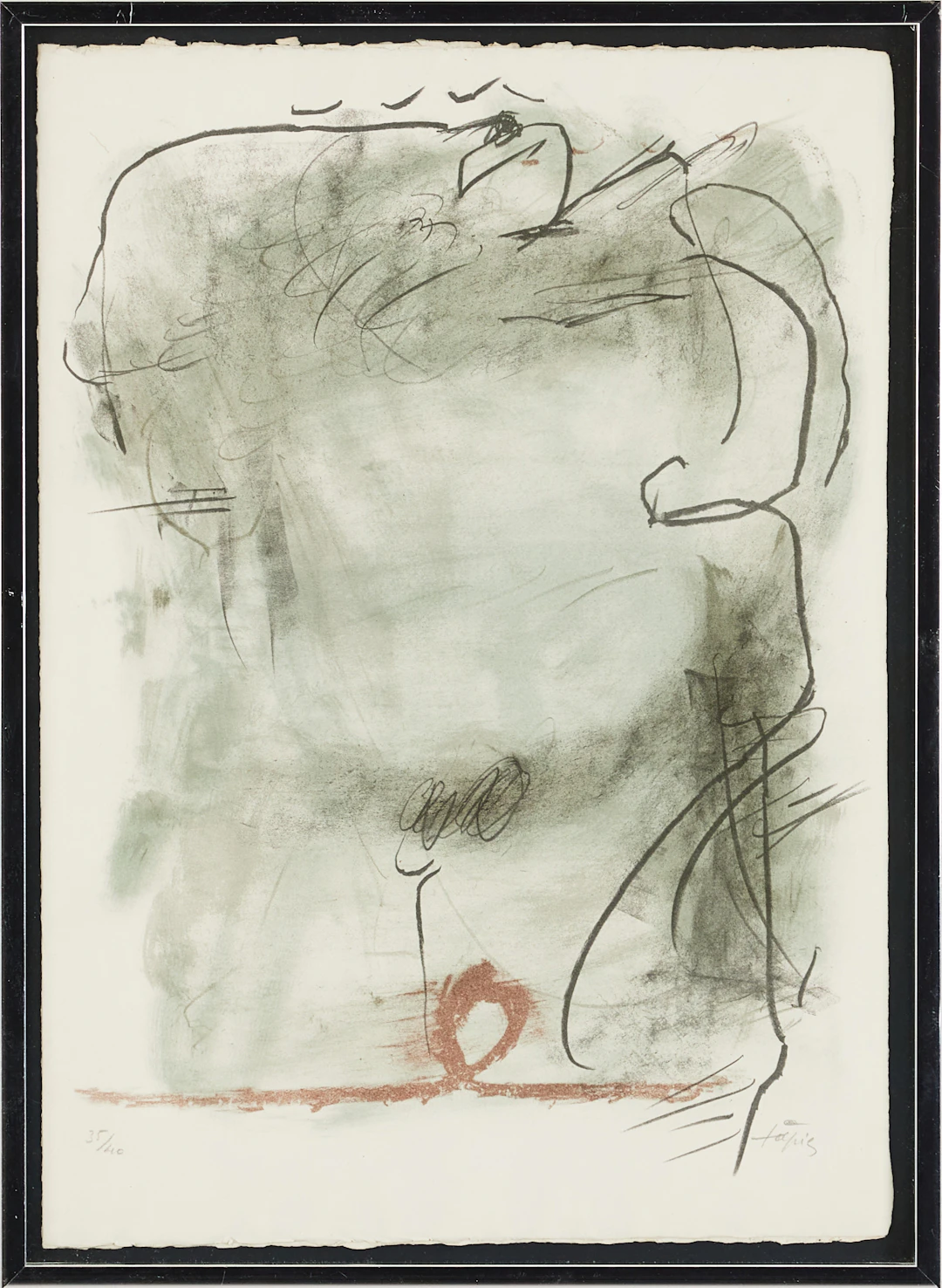 ANTONI TÀPIES (1923-2012). " El pa a la barea", litografi, signerad 35/40.