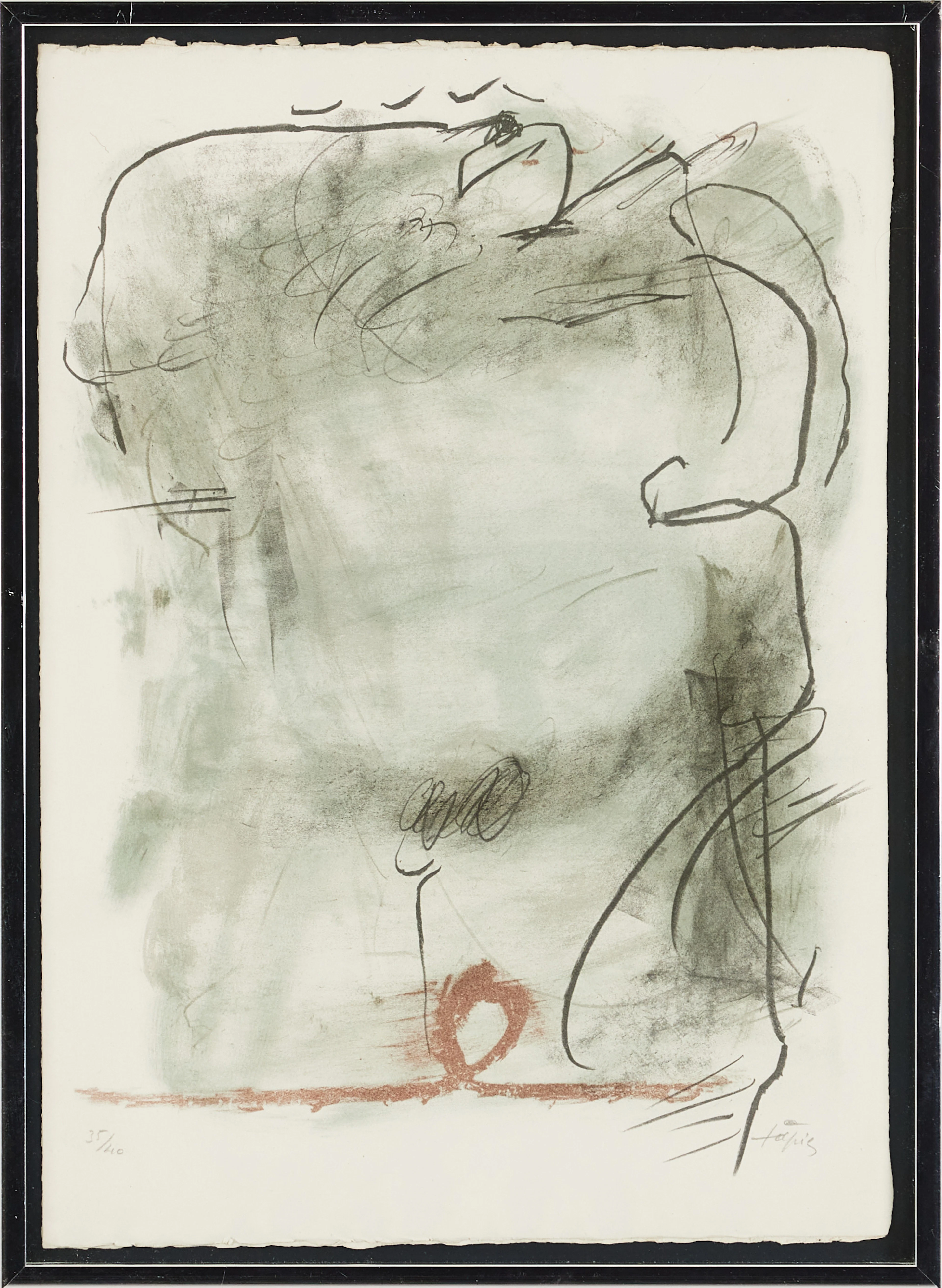 ANTONI TÀPIES (1923-2012). " El pa a la barea", litografi, signerad 35/40.