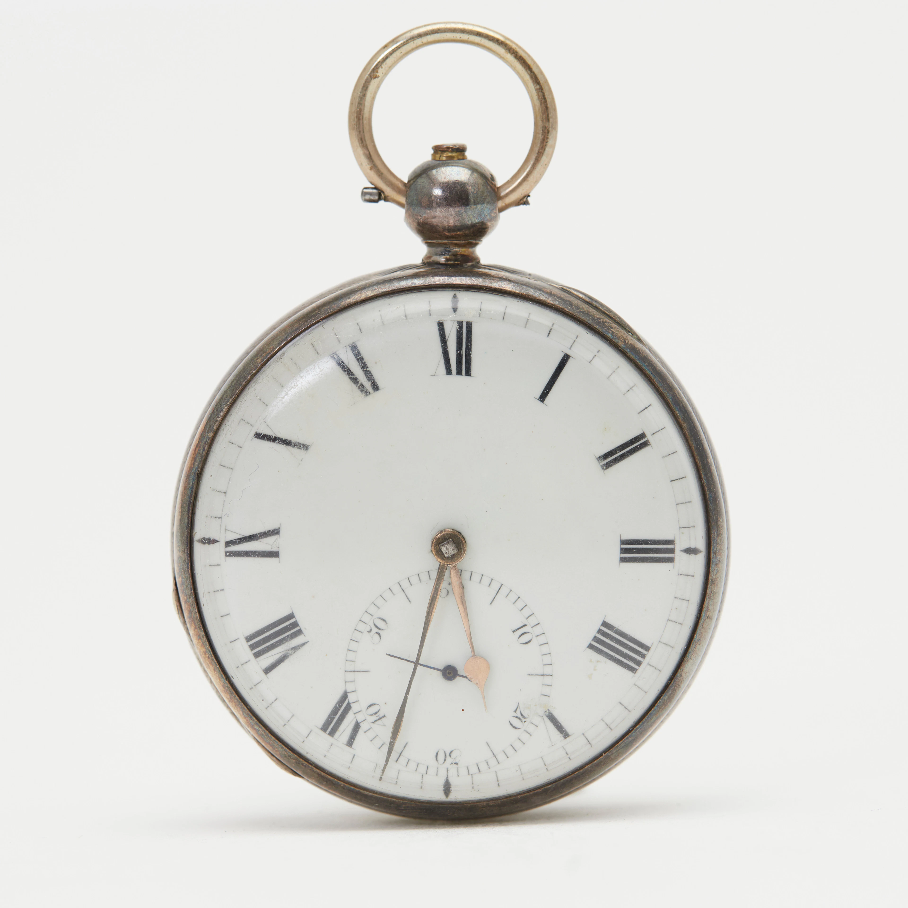 Lépine-Spindeltaschenuhr, 925er Silber, um 1877, England.