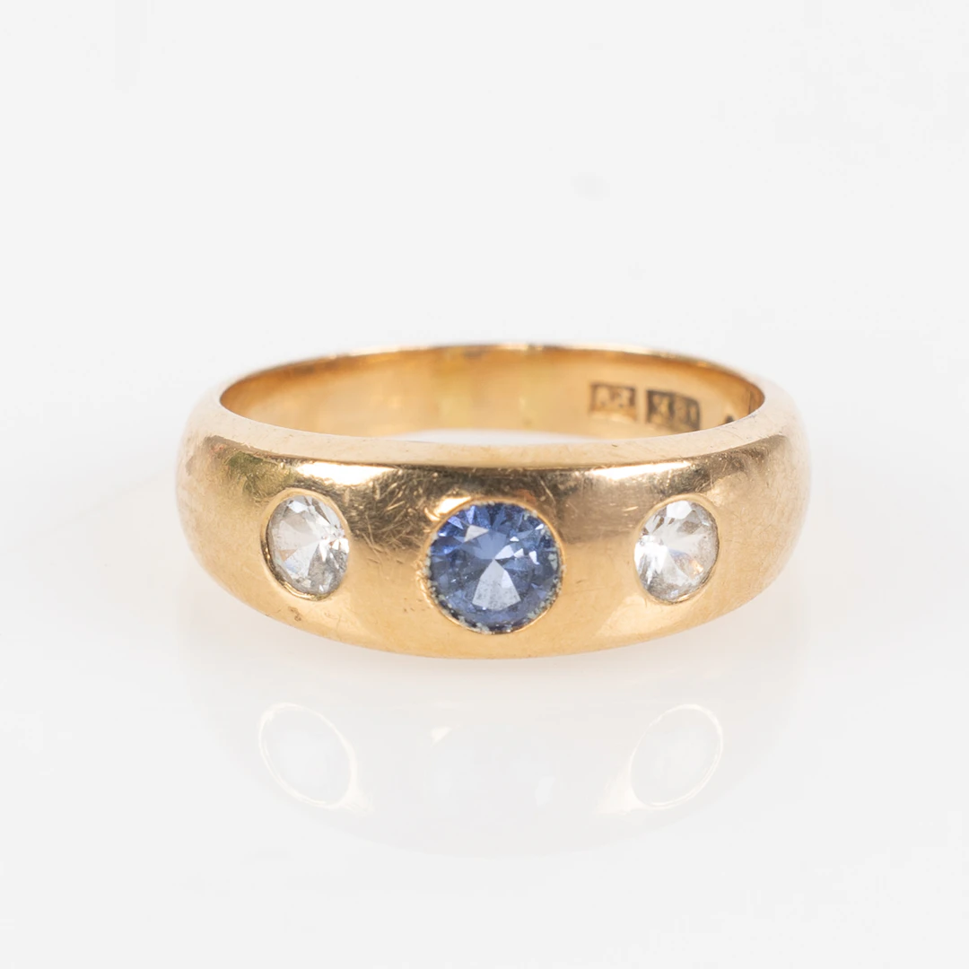 RING, 18K guld, paste, Göteborg 1965.